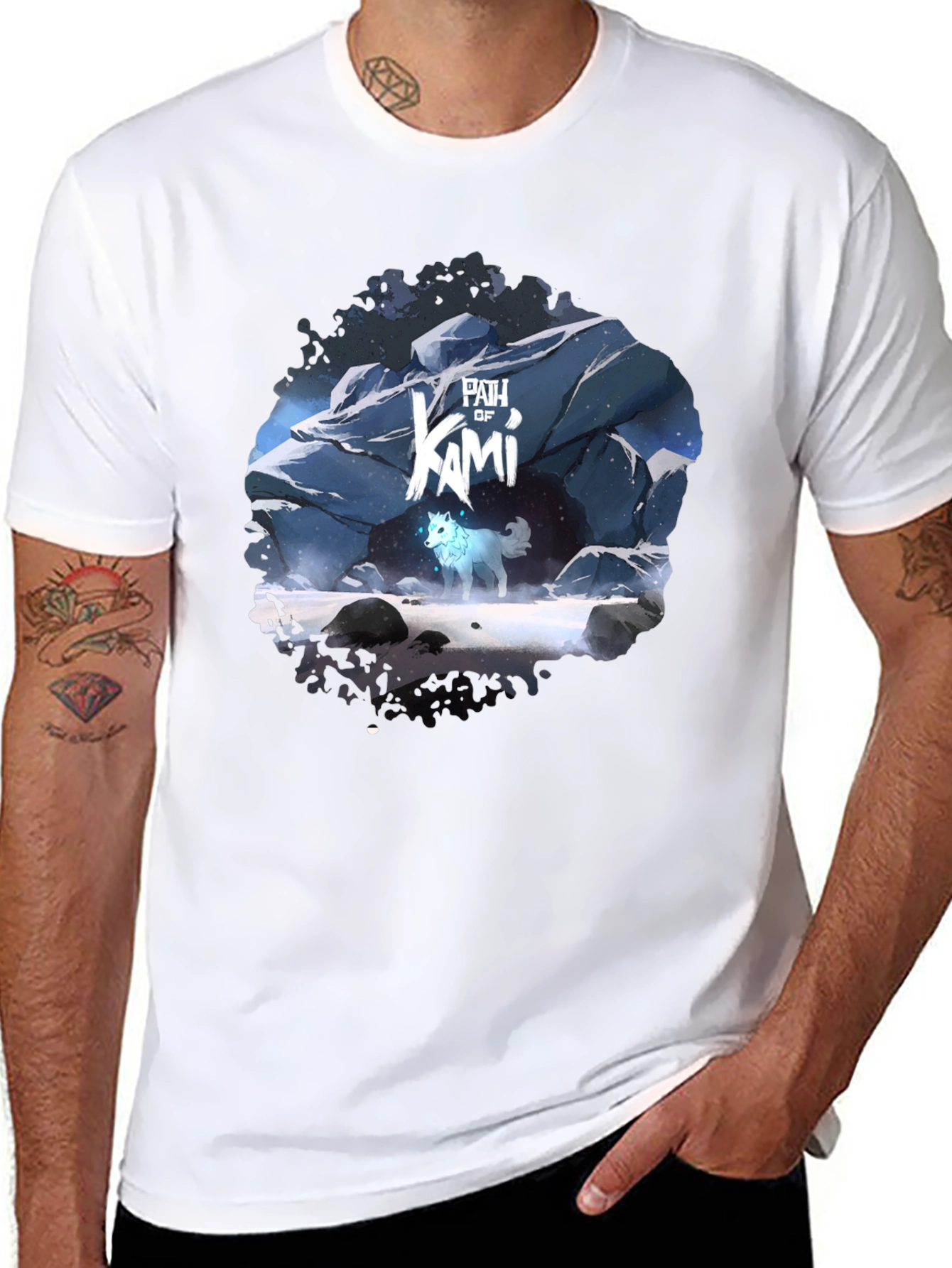Path of Kami Graphic Tee - Mens Black T-Shirt