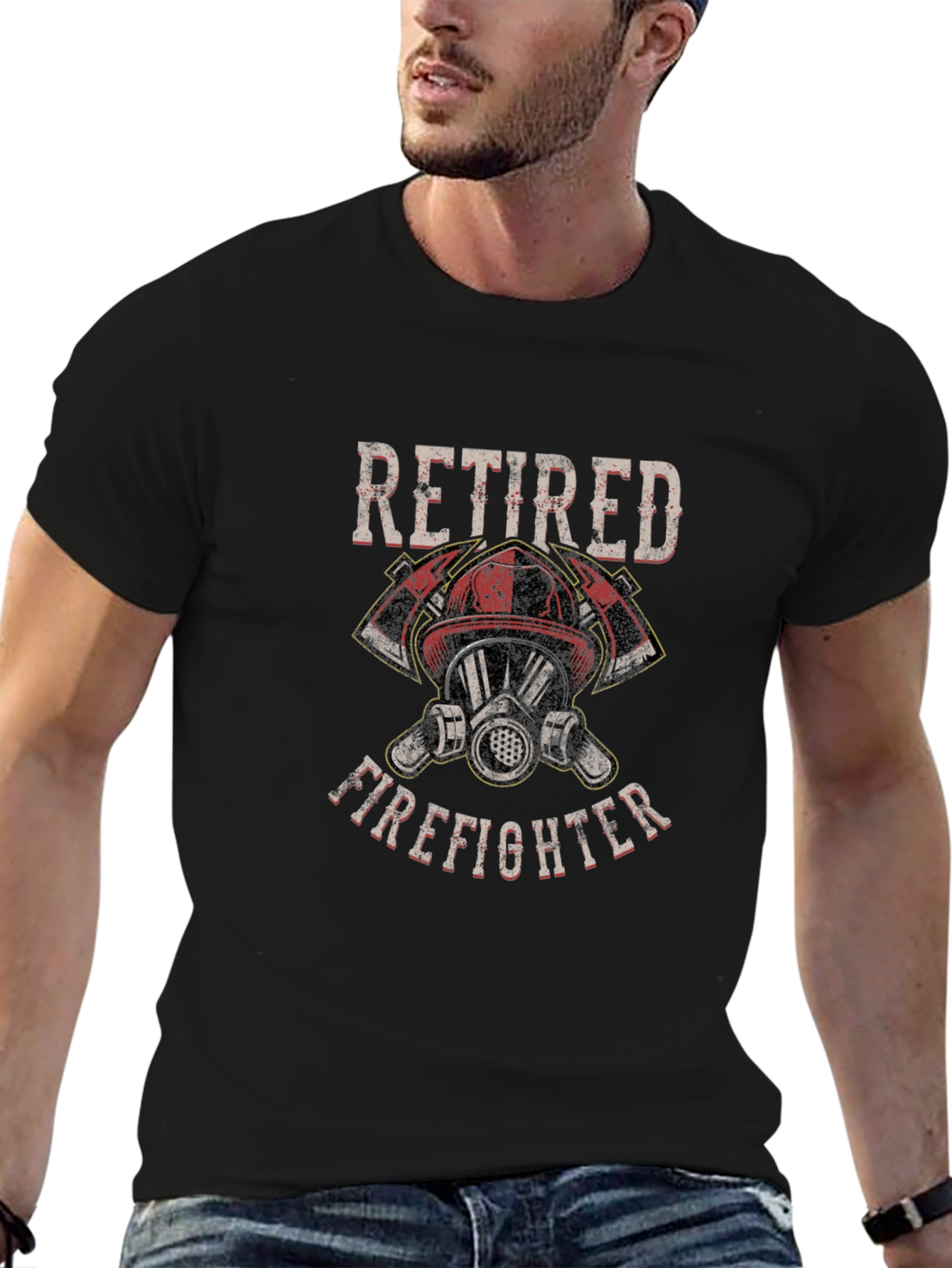 Retired Firefighter Graphic T-Shirt