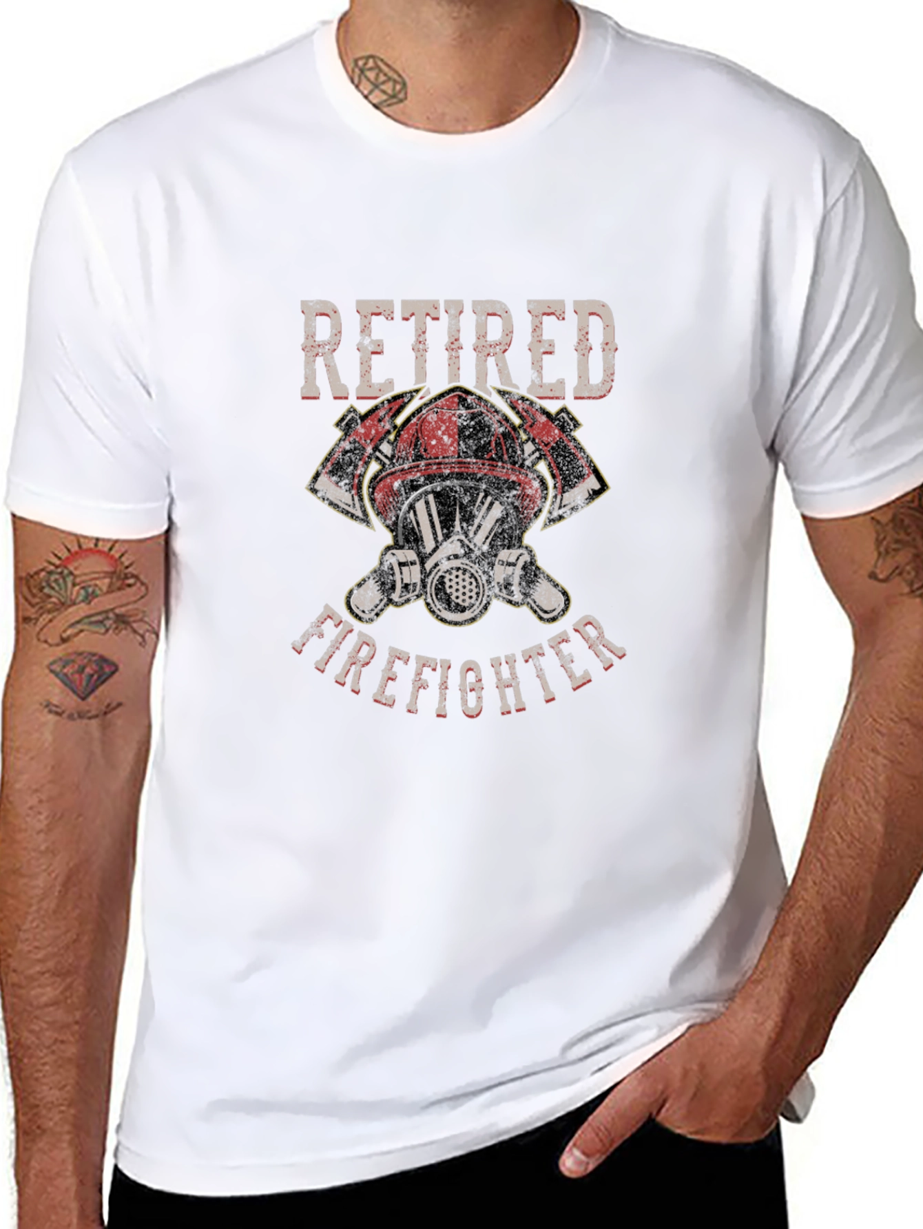 Retired Firefighter Graphic T-Shirt