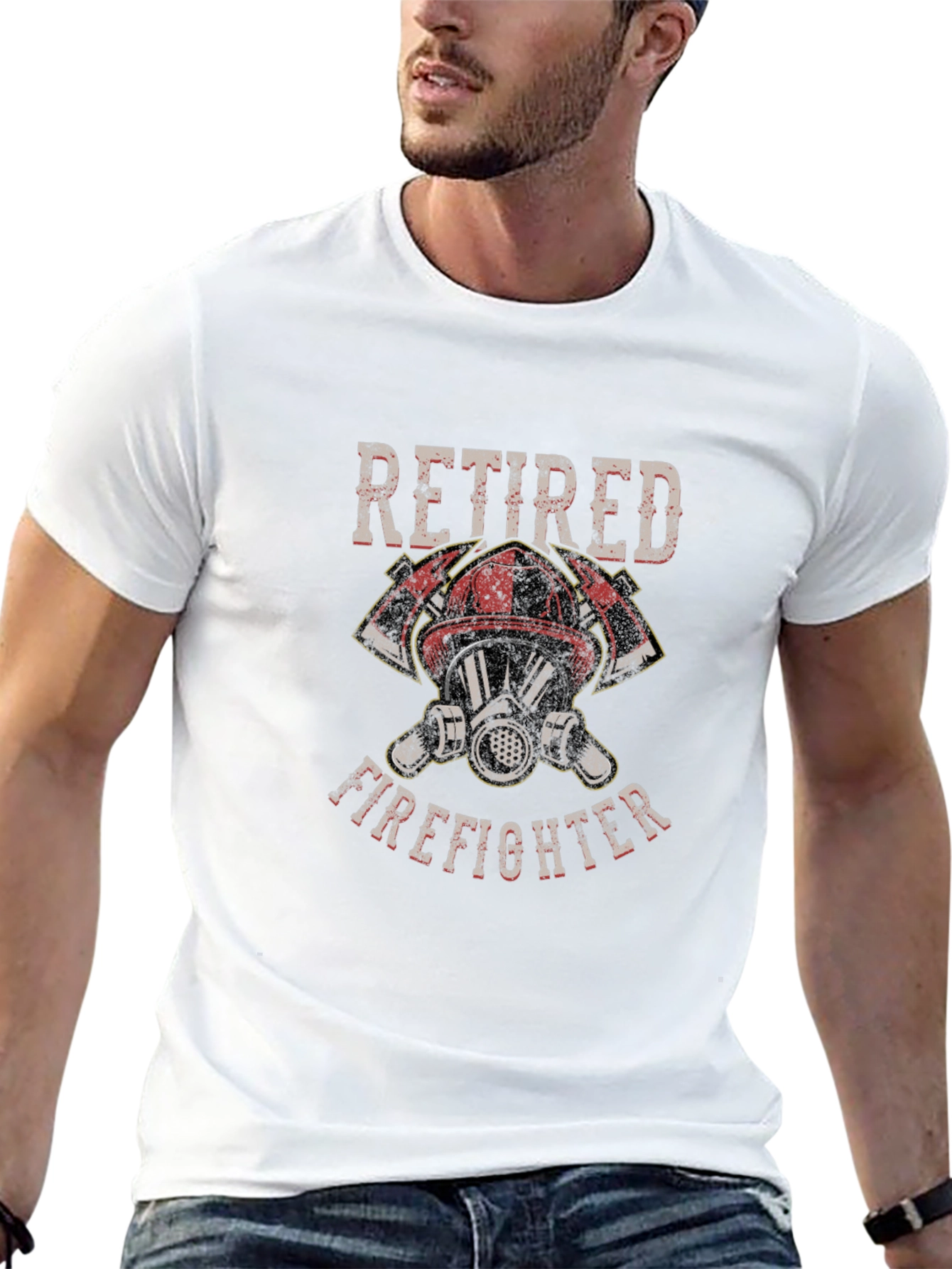 Retired Firefighter Graphic T-Shirt