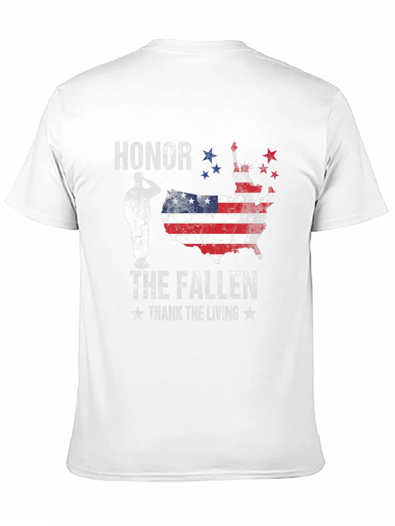 Honor The Fallen Mens Black Graphic Tee