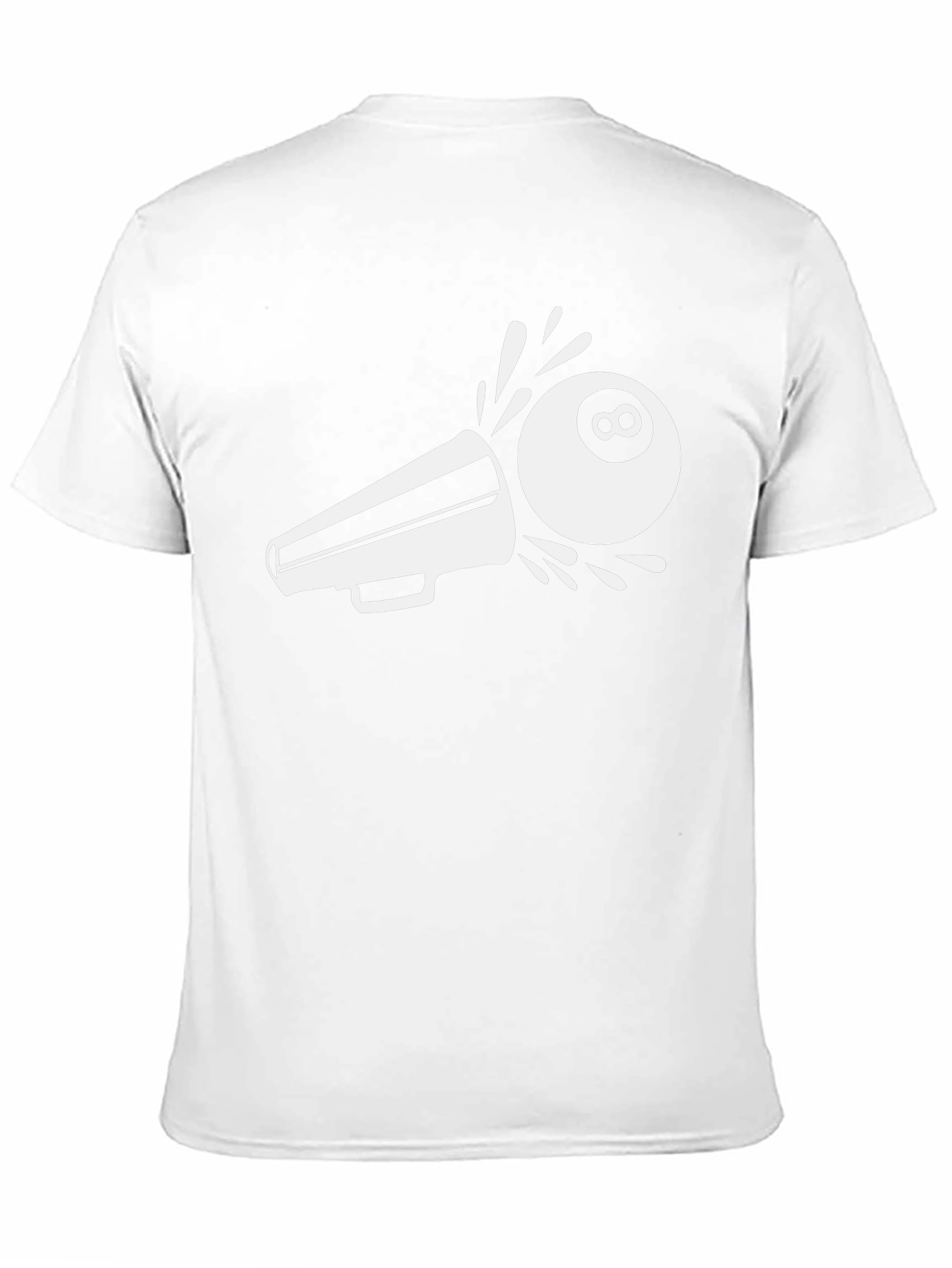 Megaphone 8-Ball T-Shirt - Black Graphic Tee