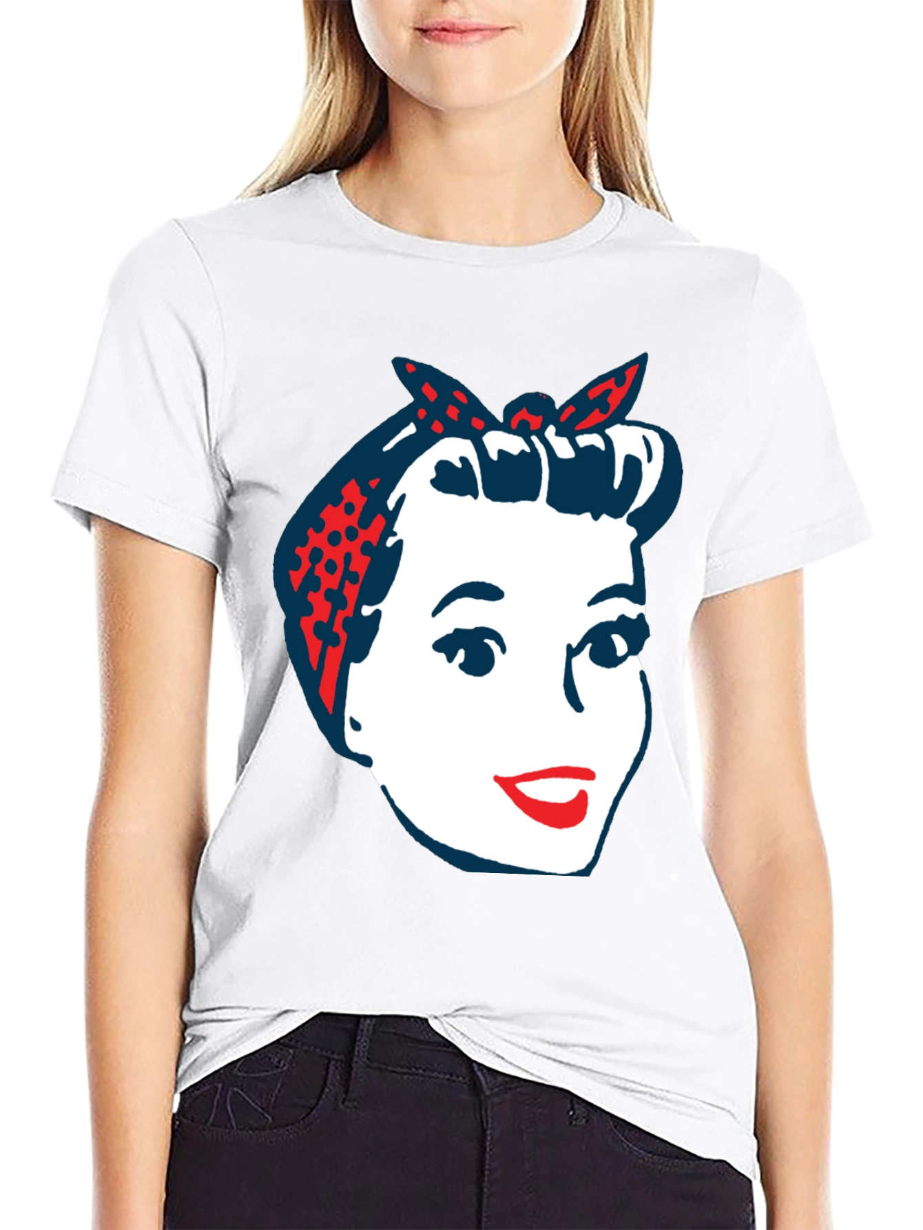 Retro Rosie the Riveter Graphic T-Shirt