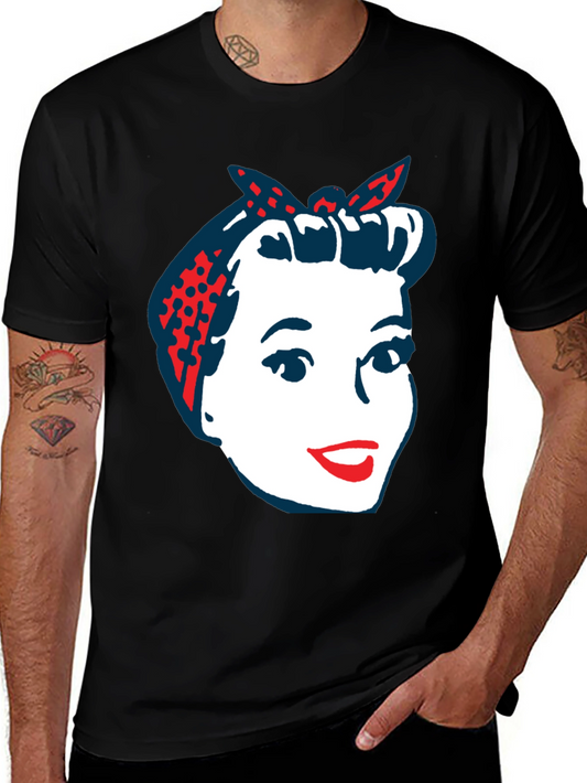 Retro Rosie the Riveter Graphic T-Shirt