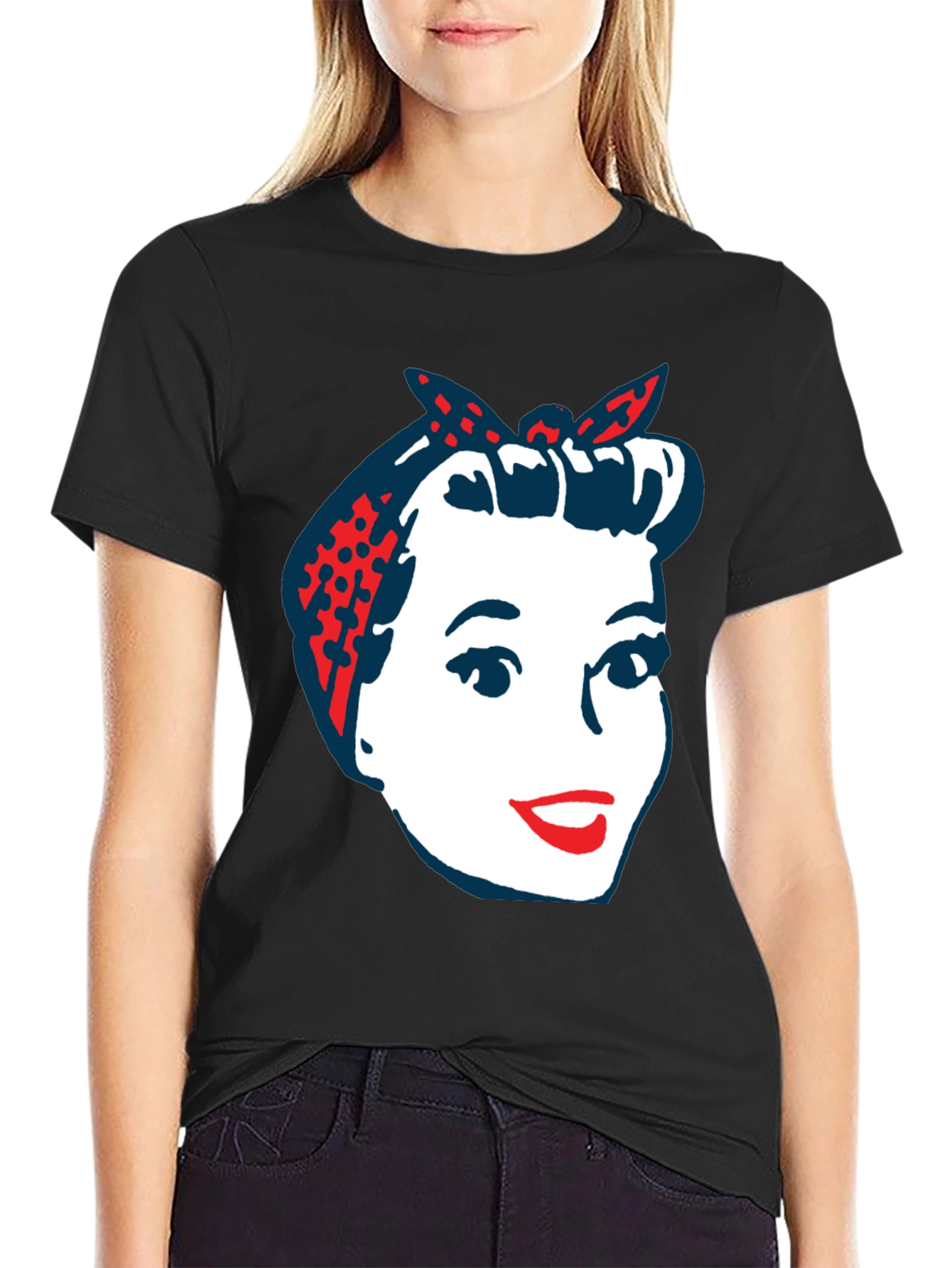 Retro Rosie the Riveter Graphic T-Shirt