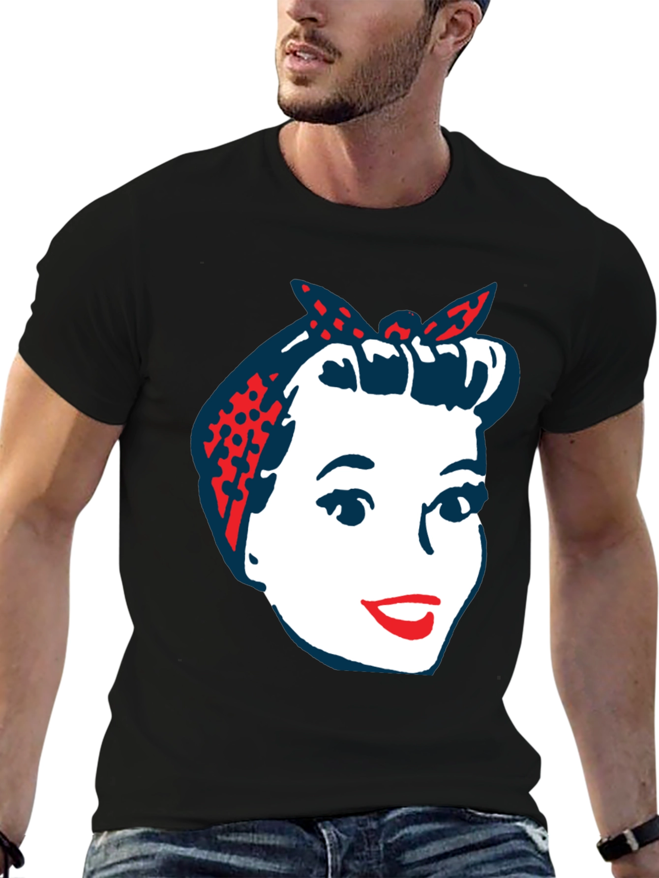 Retro Rosie the Riveter Graphic T-Shirt