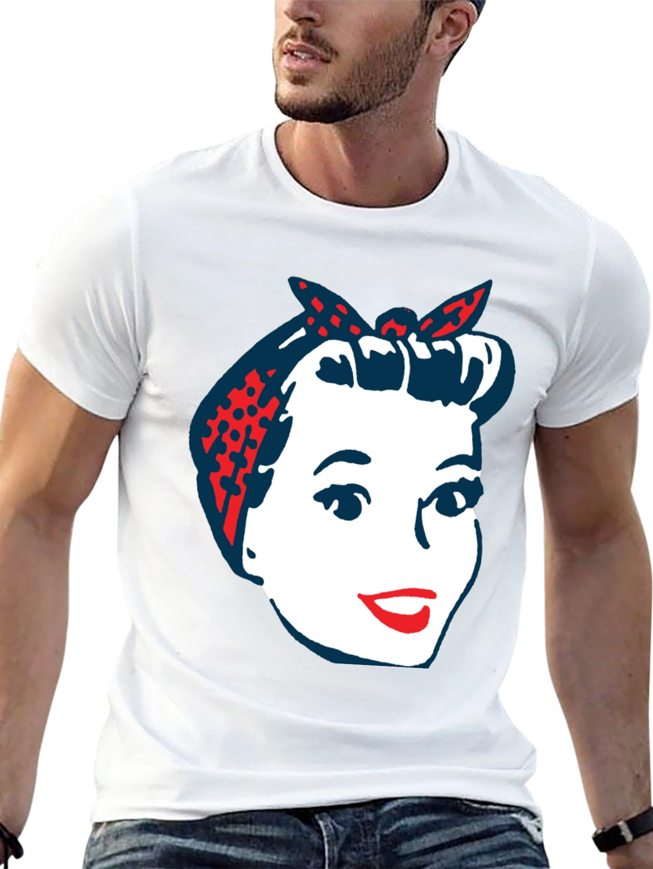 Retro Rosie the Riveter Graphic T-Shirt