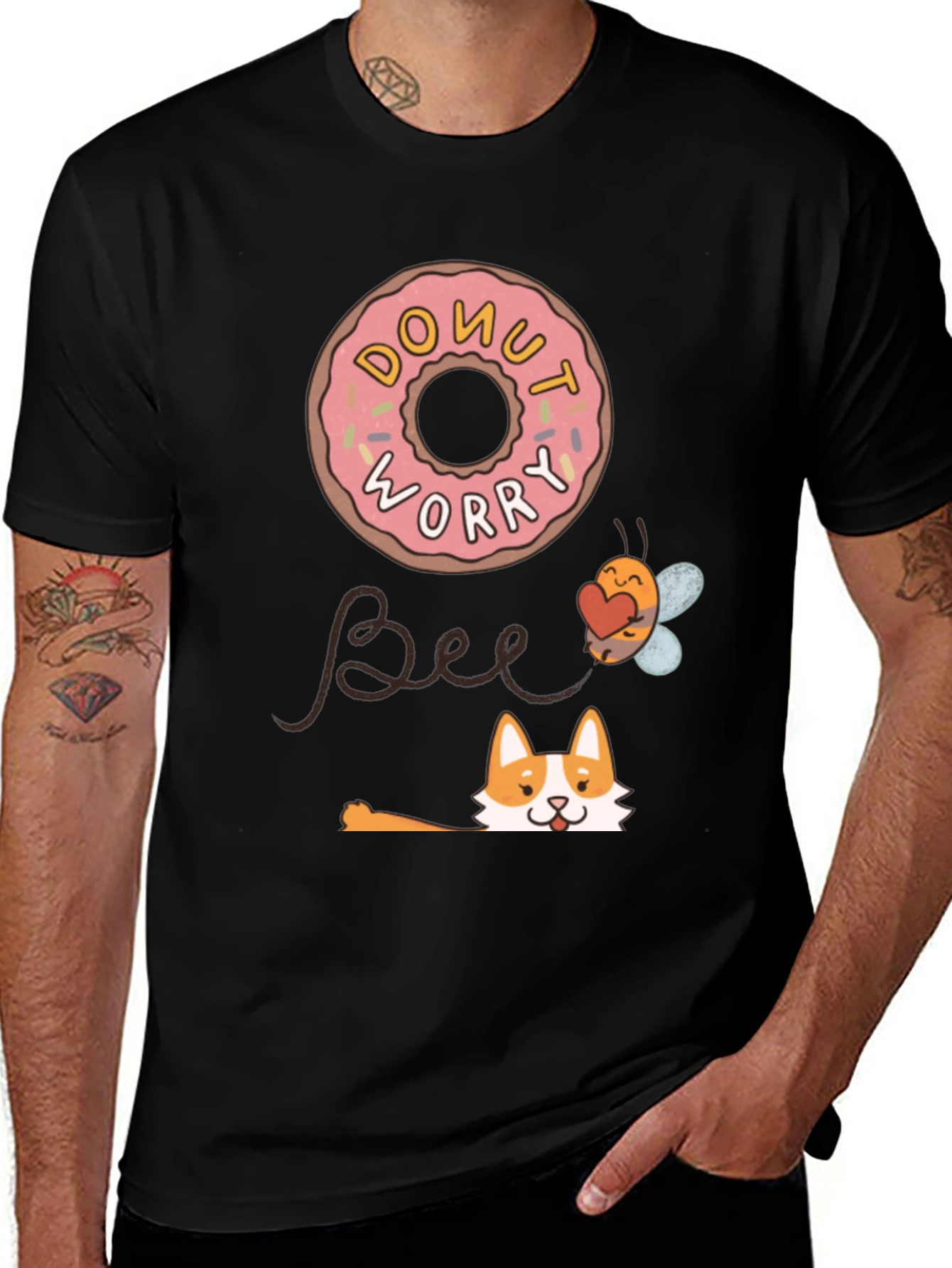 Donut Worry Bee Happy T-Shirt