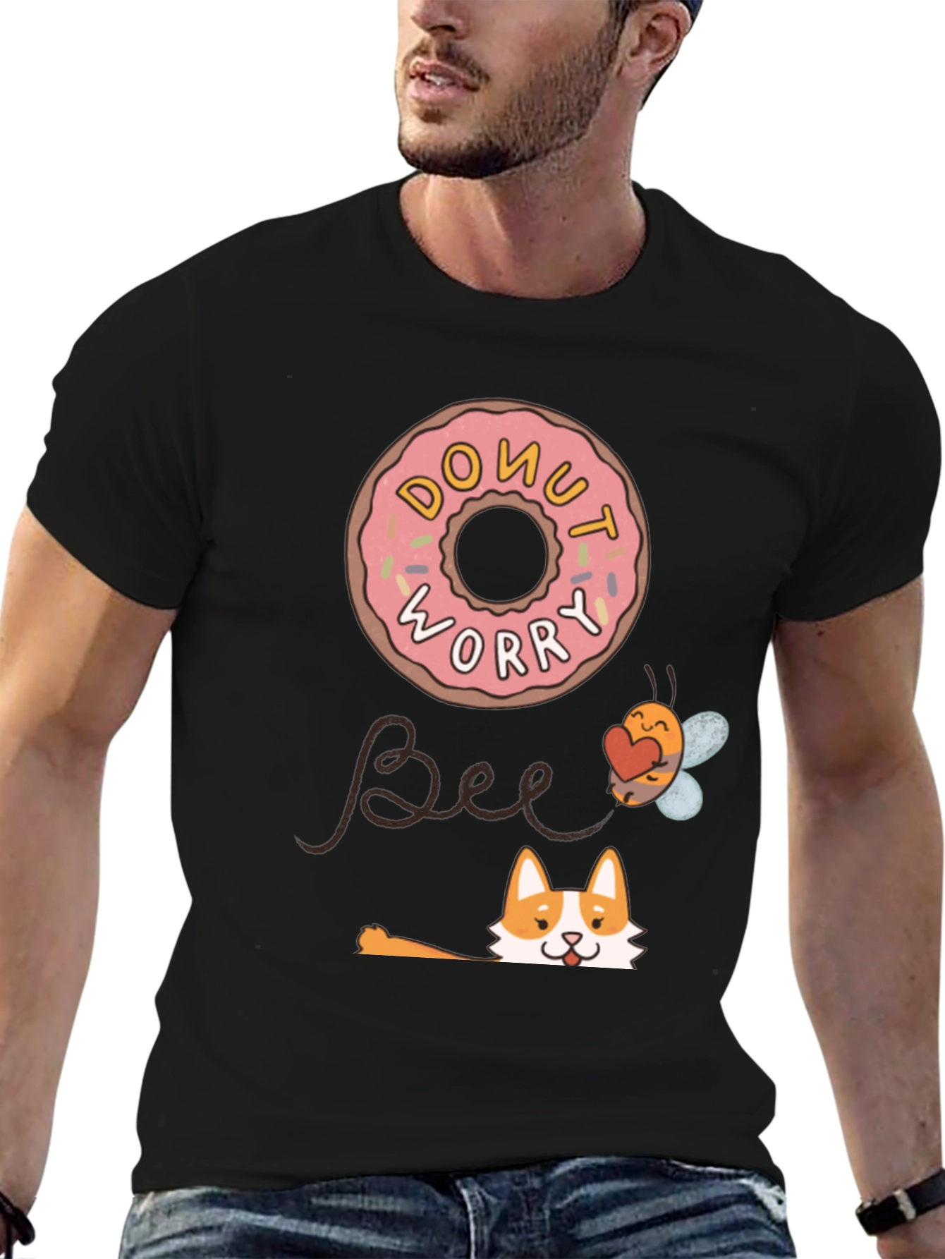 Donut Worry Bee Happy T-Shirt