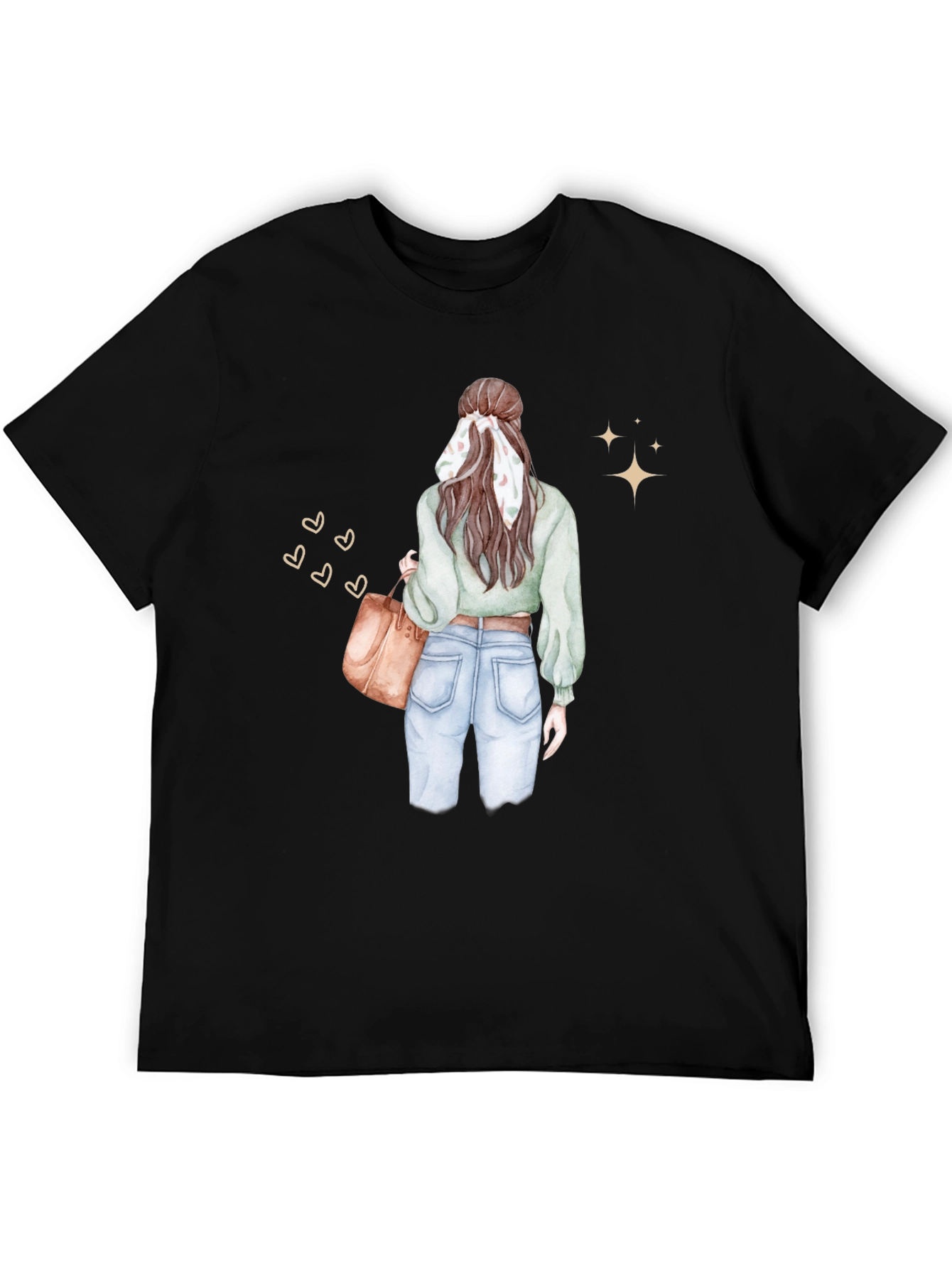 Stylish Woman Graphic Tee - Casual Chic