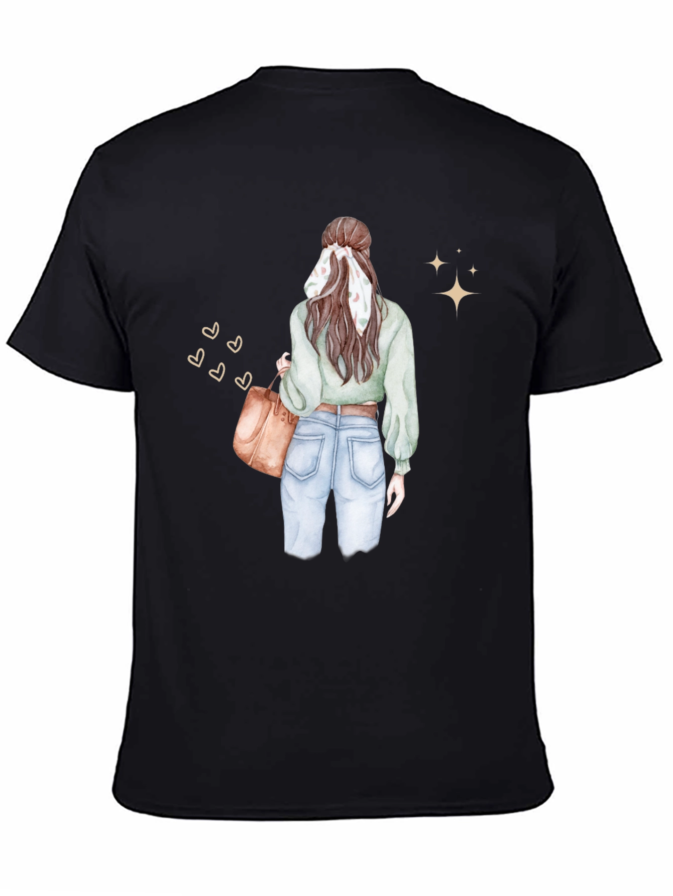 Stylish Woman Graphic Tee - Casual Chic