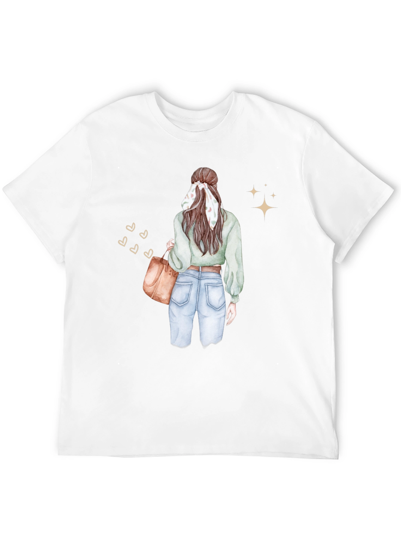 Stylish Woman Graphic Tee - Casual Chic