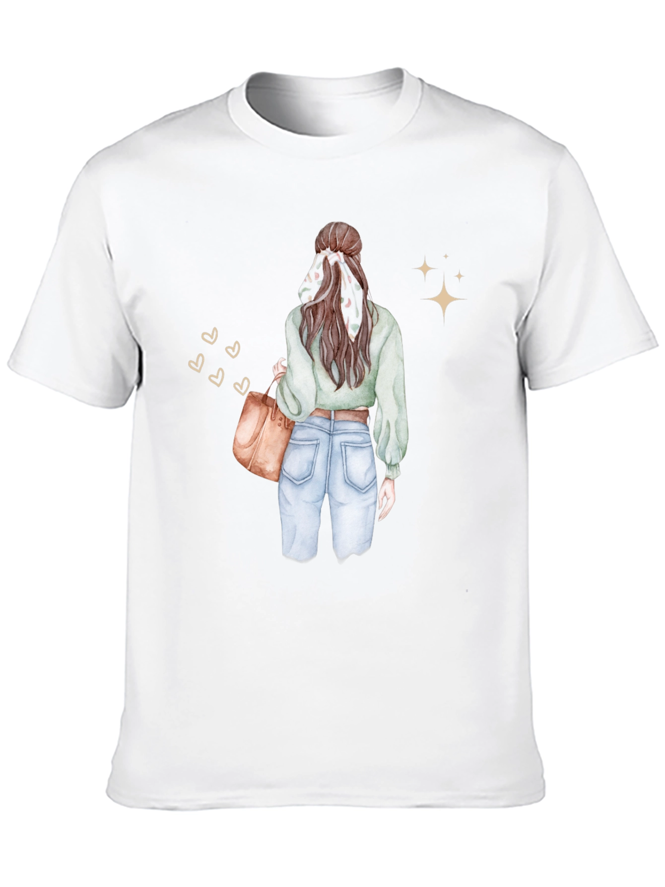 Stylish Woman Graphic Tee - Casual Chic