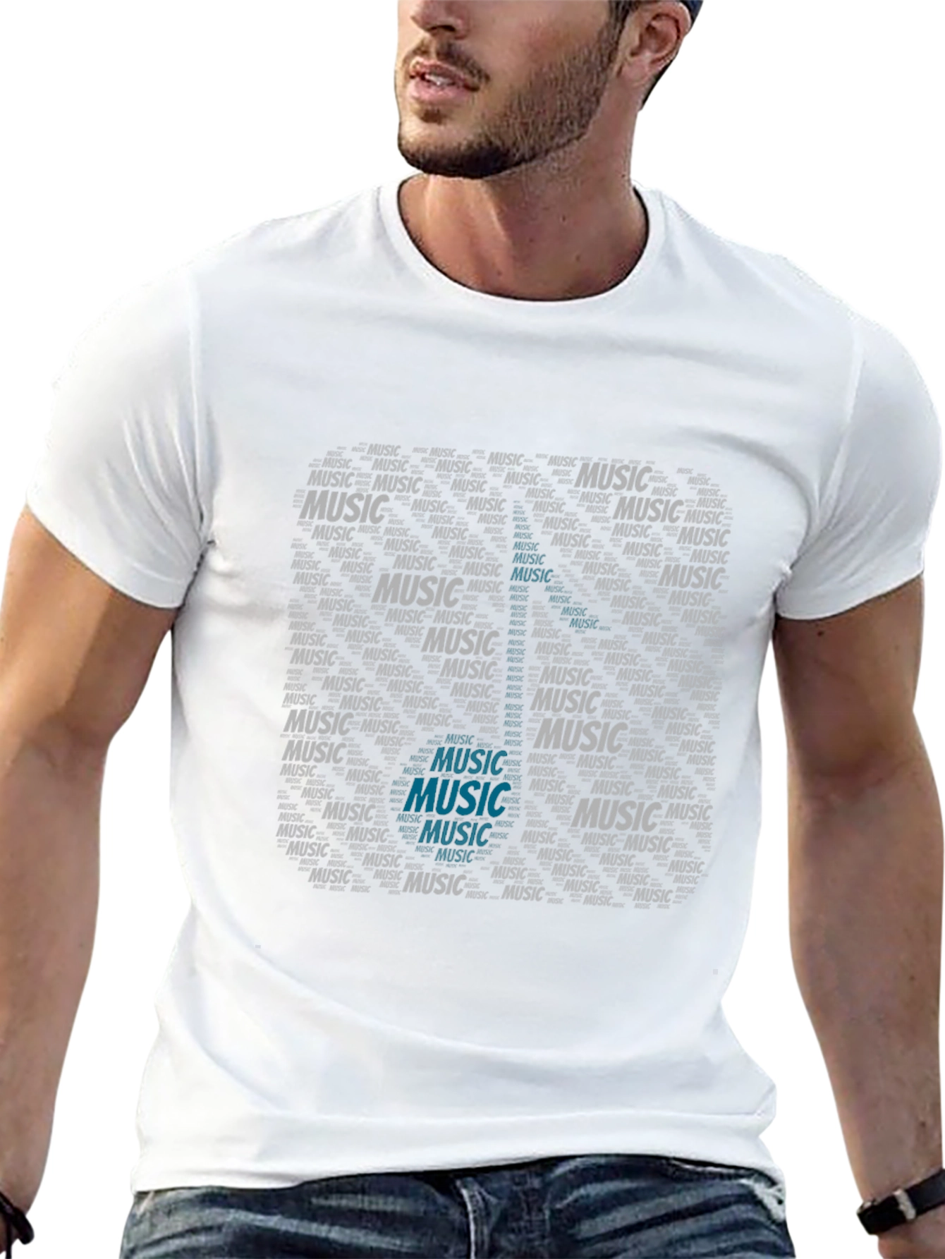 Music Lovers Word Art T-Shirt