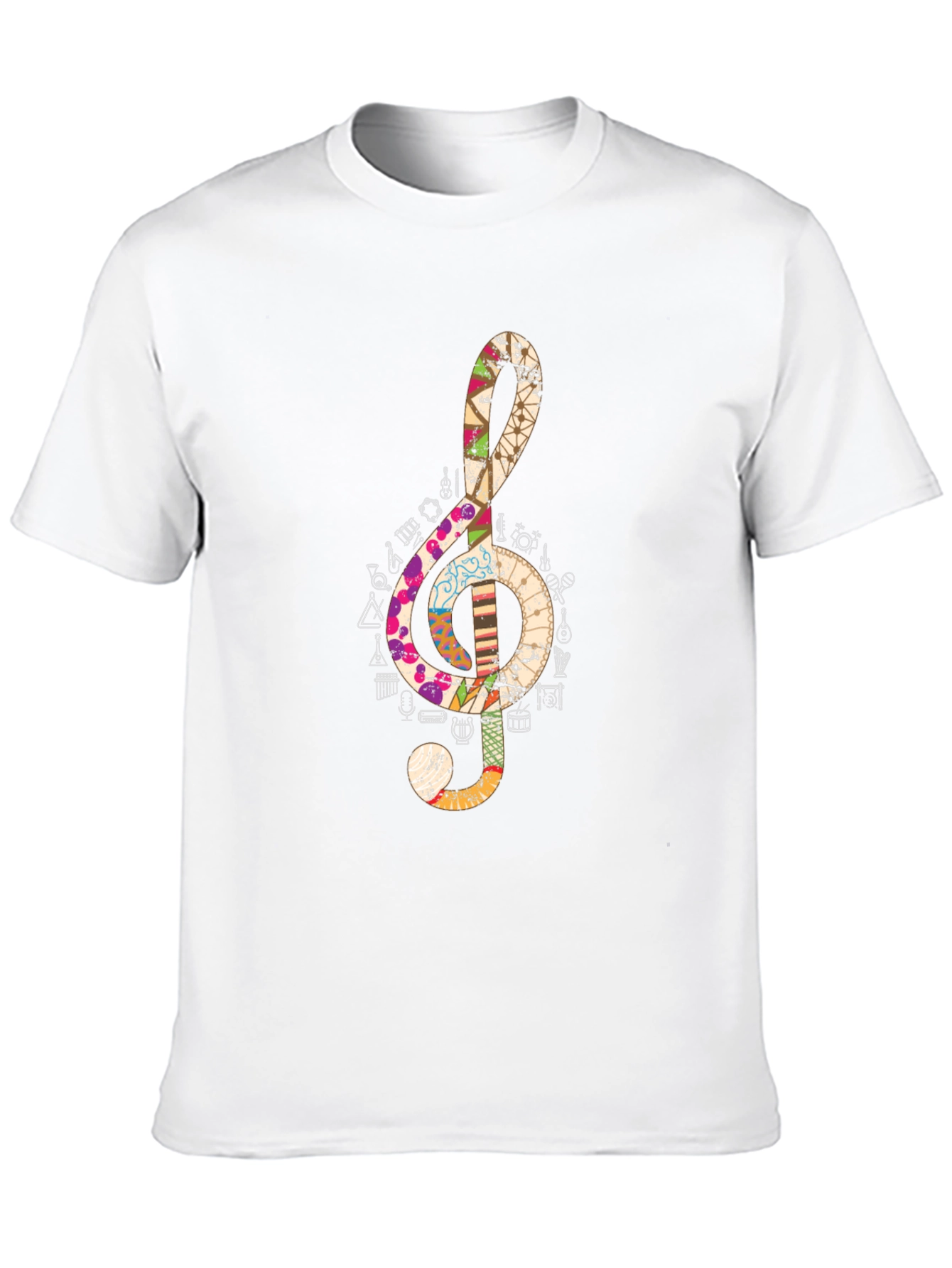 Treble Clef Music Note Graphic Tee
