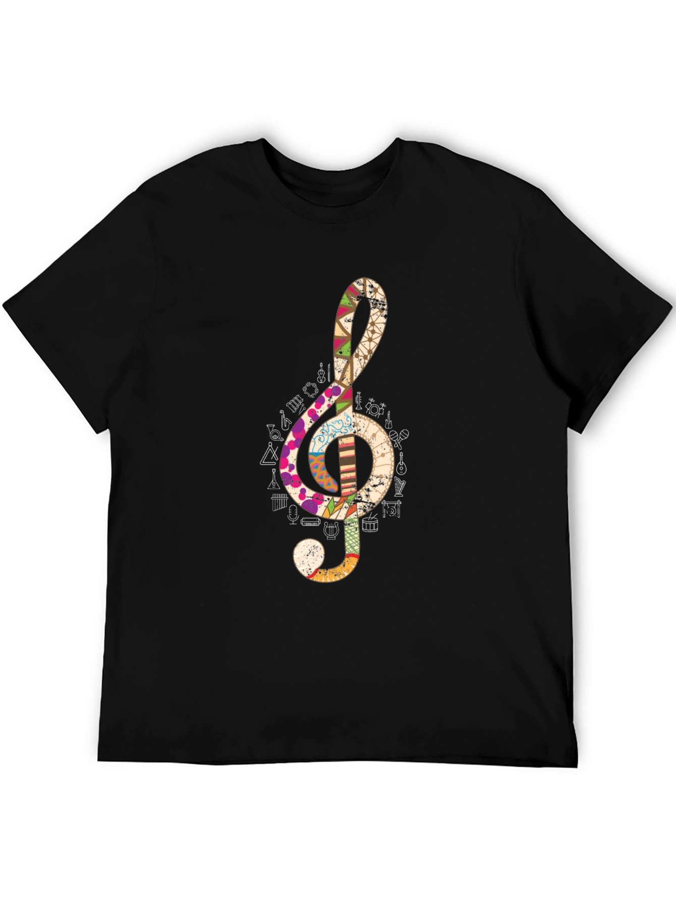 Treble Clef Music Note Graphic Tee