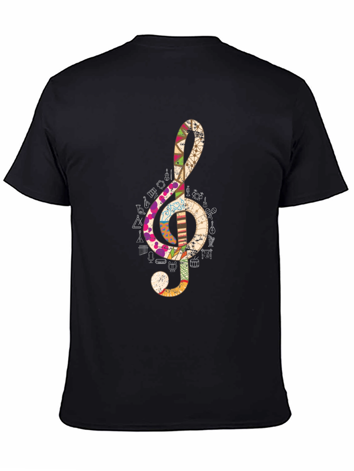 Treble Clef Music Note Graphic Tee