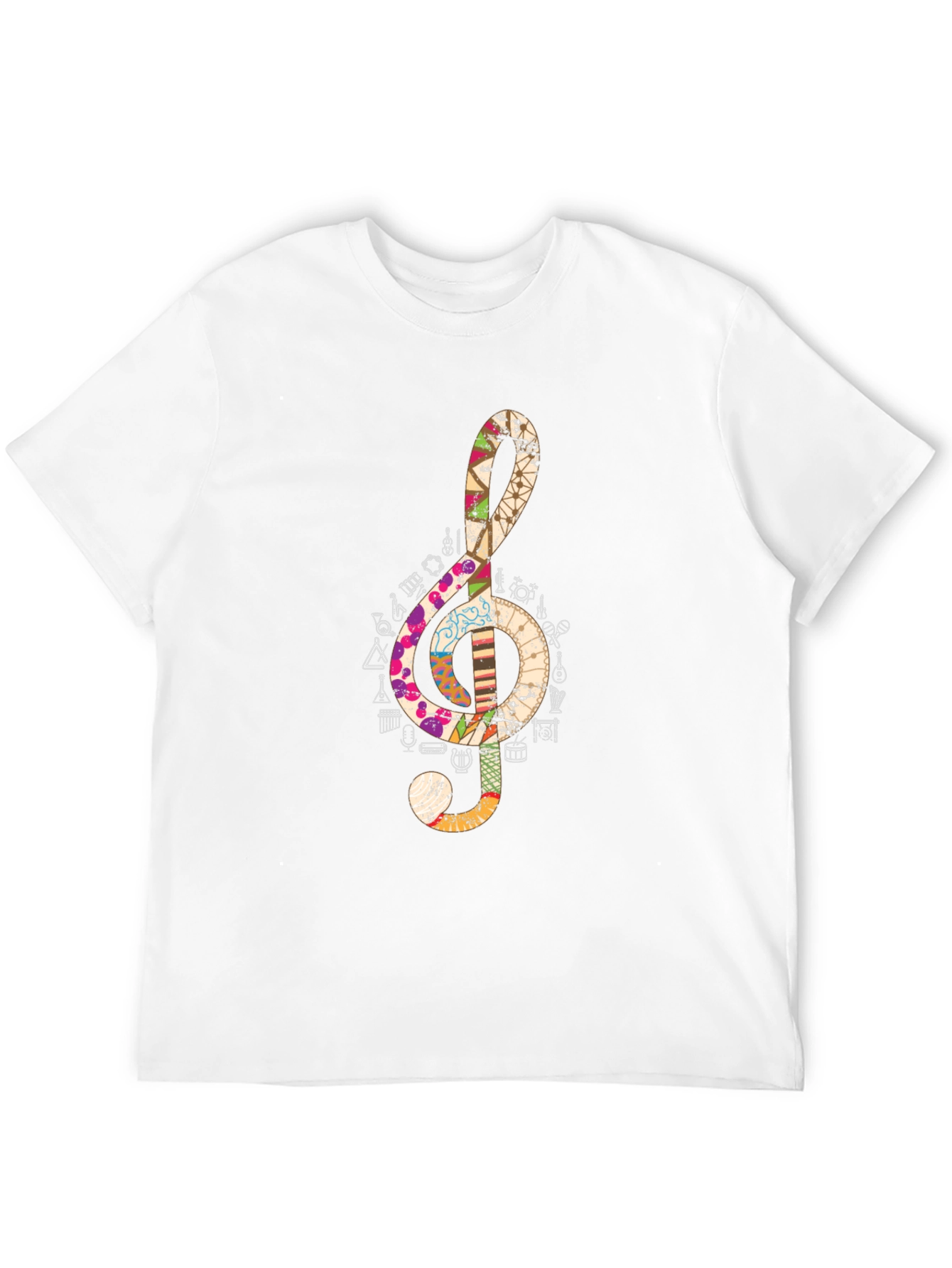 Treble Clef Music Note Graphic Tee