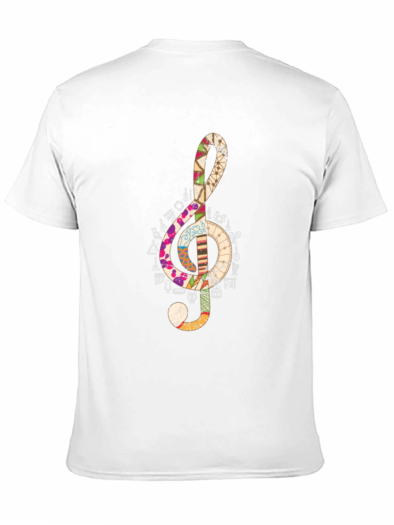 Treble Clef Music Note Graphic Tee