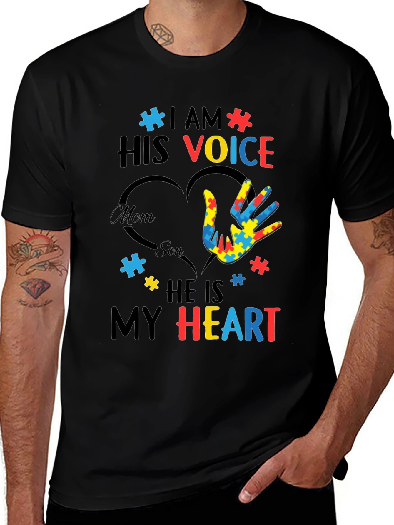 Autism Awareness T-Shirt - I Am His Voice