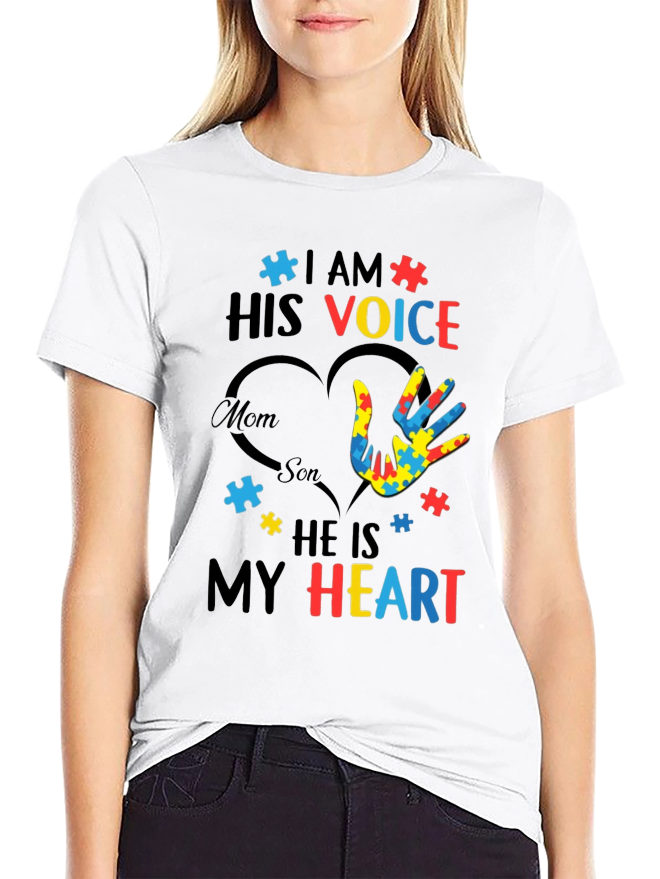 Autism Awareness T-Shirt - I Am His Voice