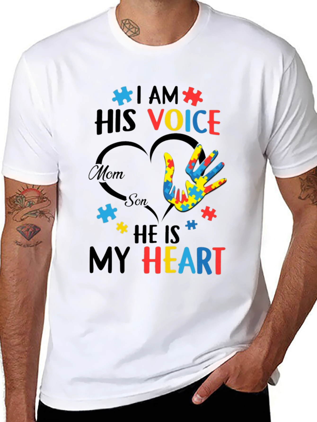 Autism Awareness T-Shirt - I Am His Voice