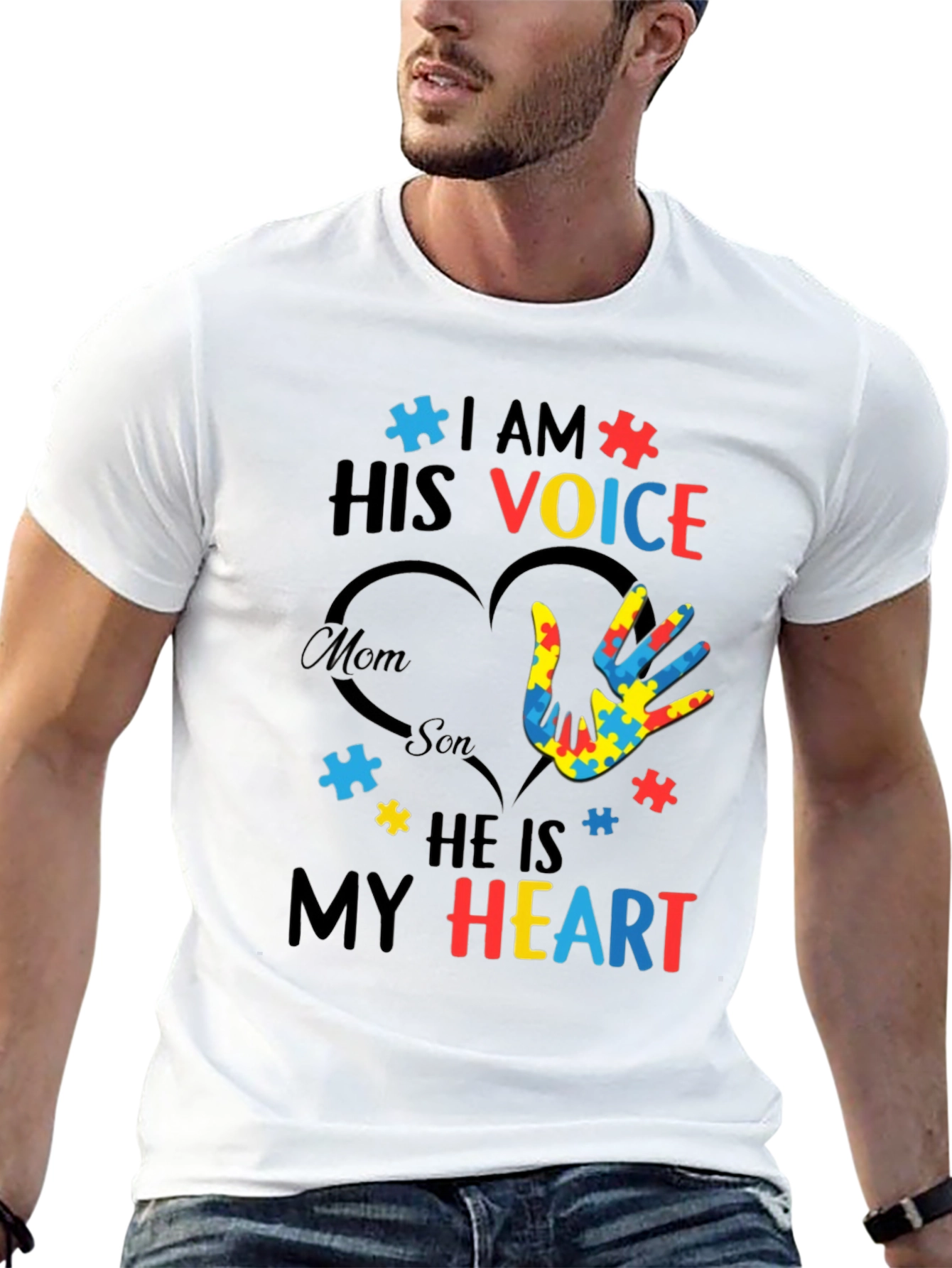 Autism Awareness T-Shirt - I Am His Voice