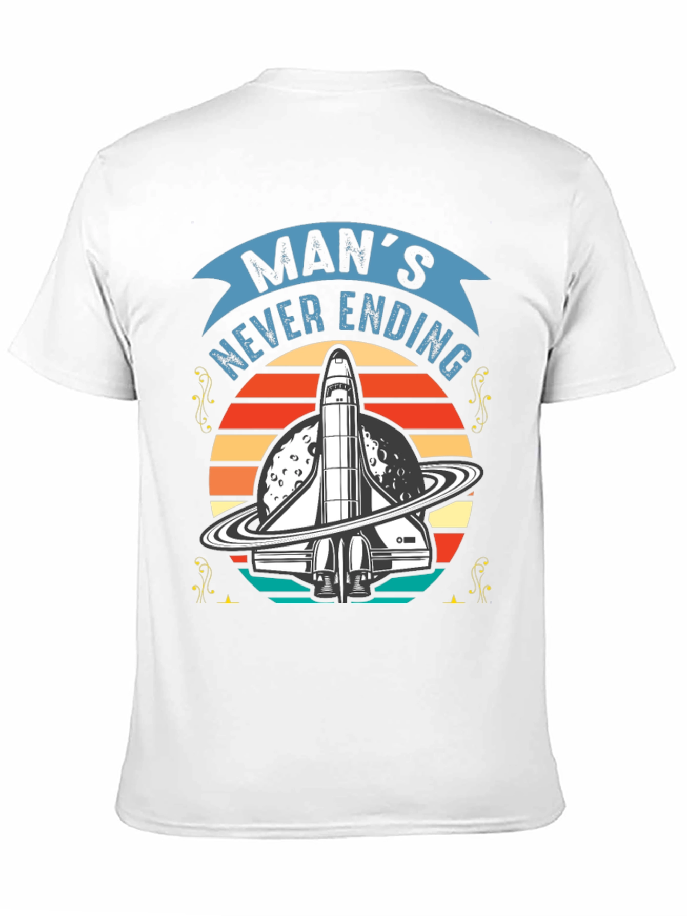 Mans Never Ending Space Trip T-Shirt