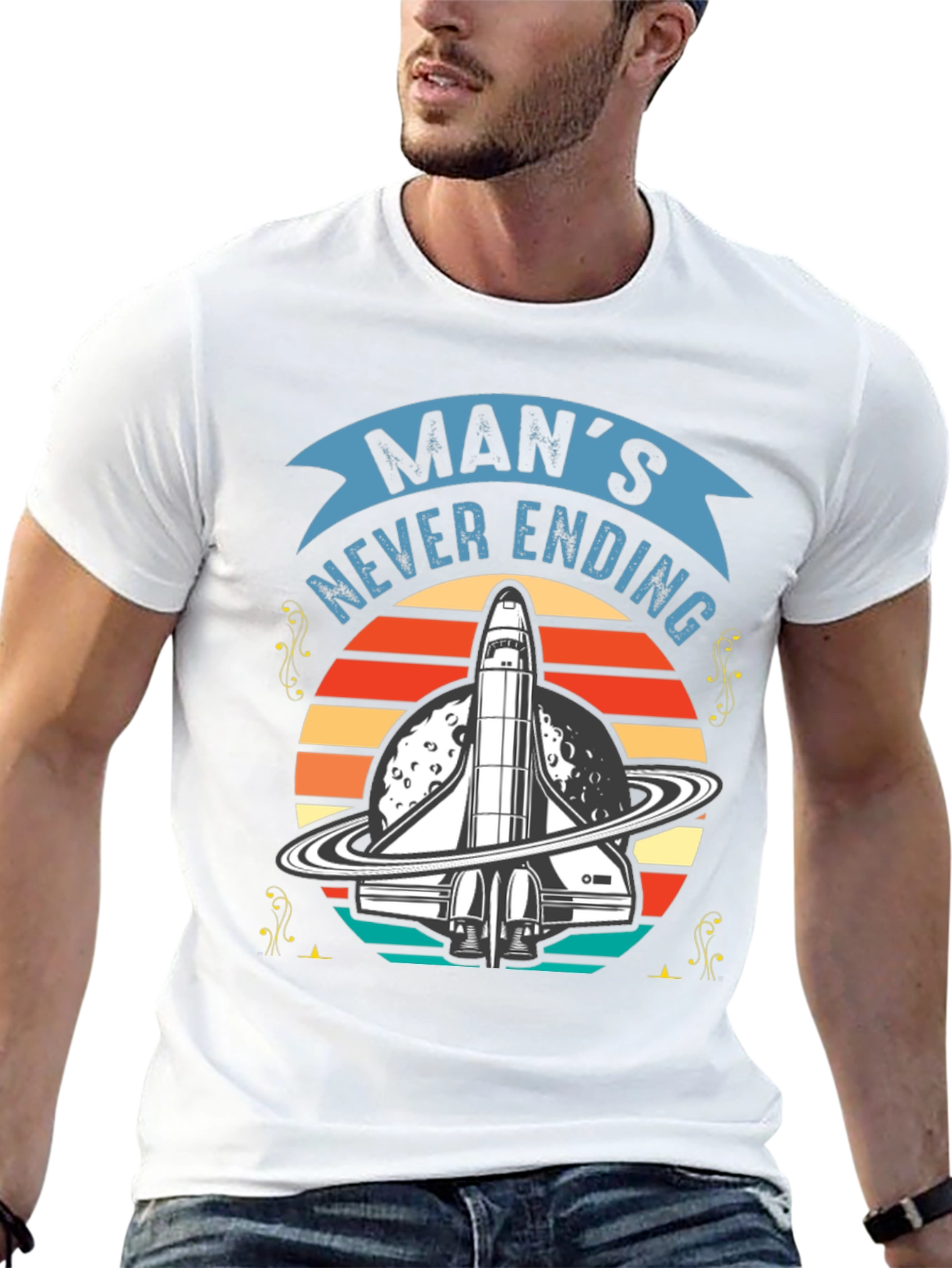 Mans Never Ending Space Trip T-Shirt