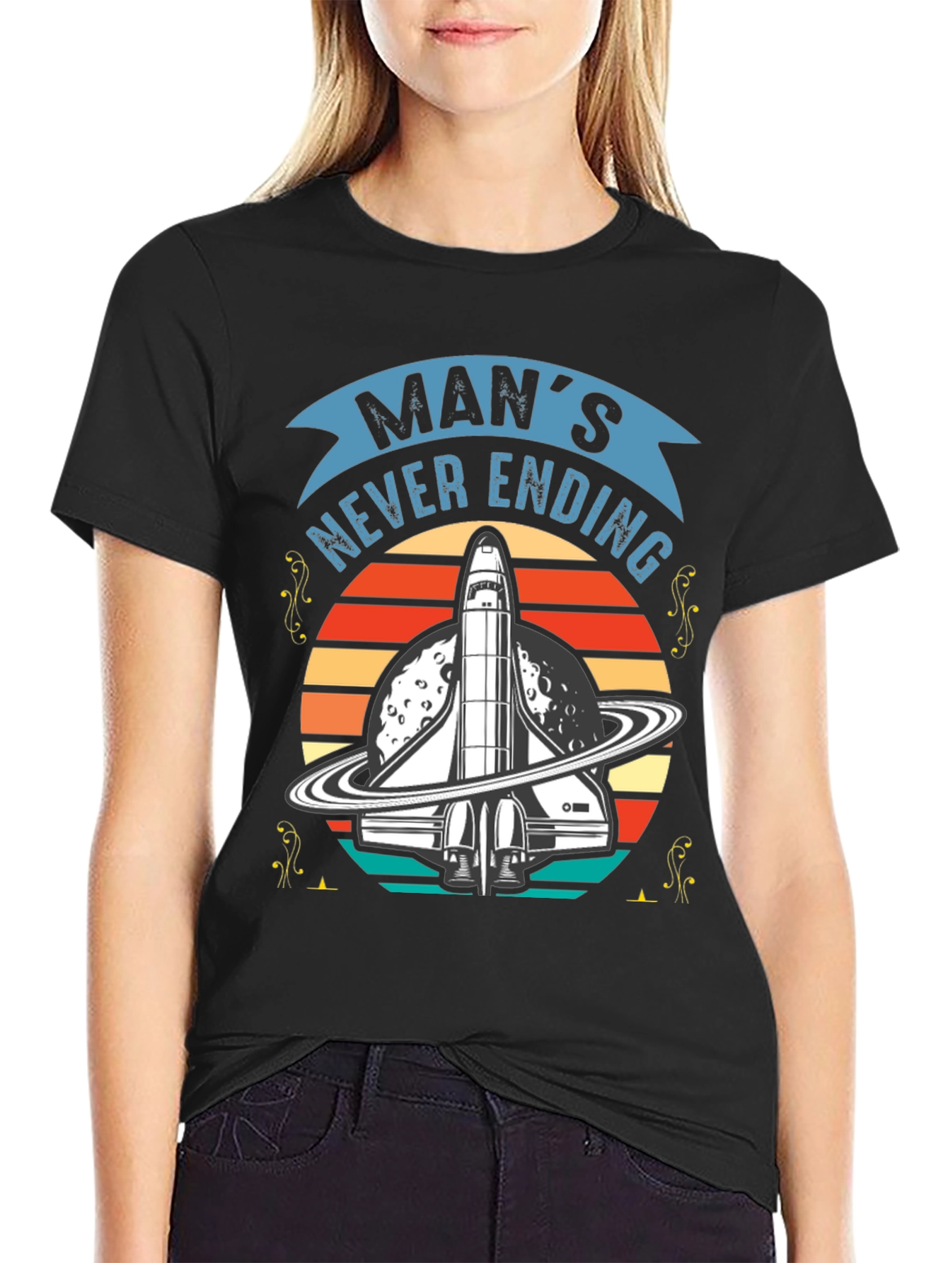 Mans Never Ending Space Trip T-Shirt