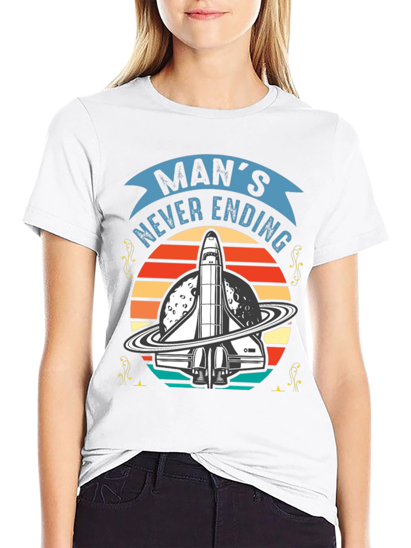 Mans Never Ending Space Trip T-Shirt