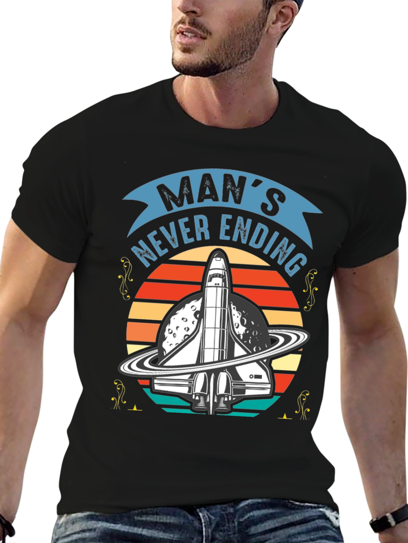 Mans Never Ending Space Trip T-Shirt