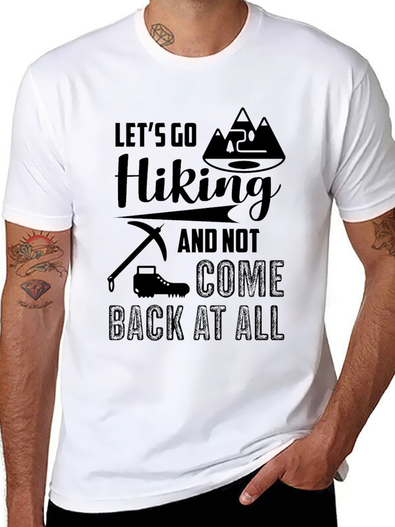 Hiking Adventure T-Shirt - Black