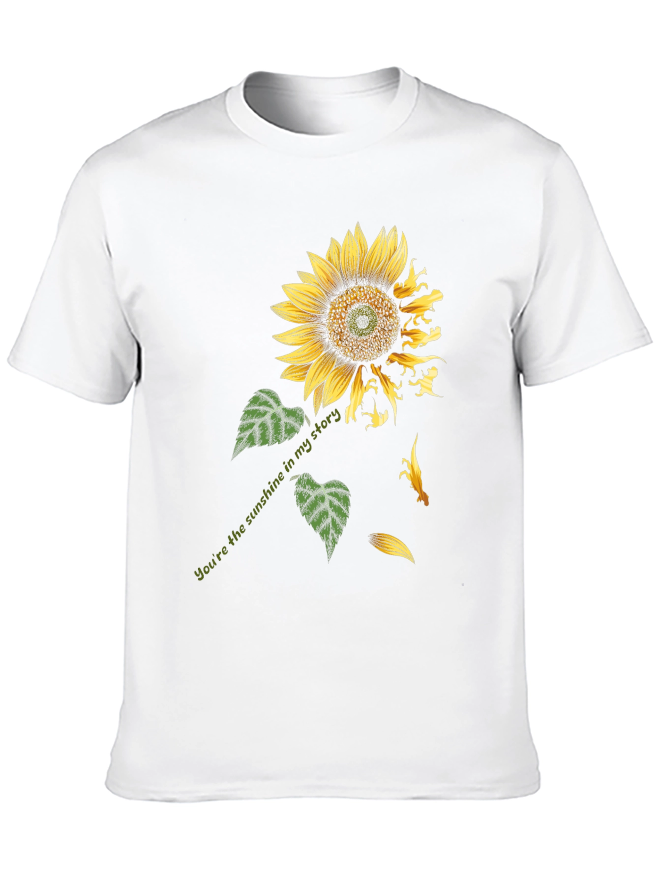 Sunflower Dinosaur Graphic Print Tee - Black