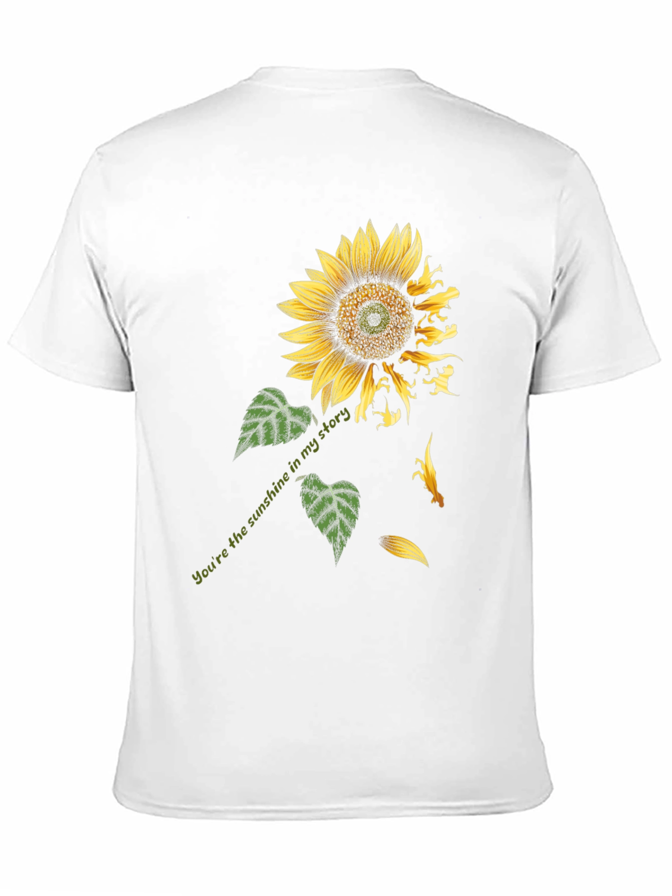Sunflower Dinosaur Graphic Print Tee - Black