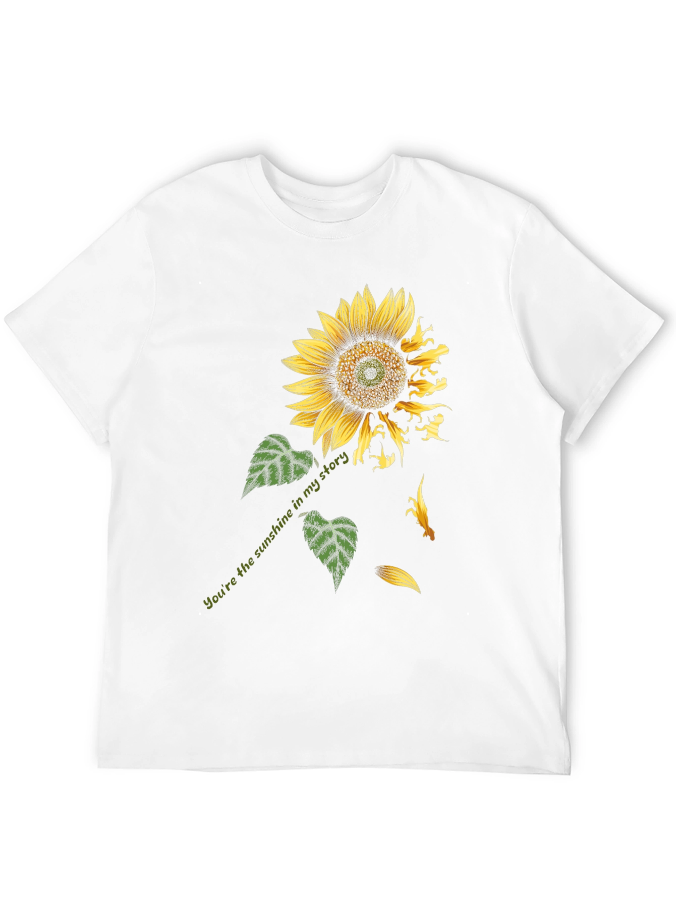 Sunflower Dinosaur Graphic Print Tee - Black