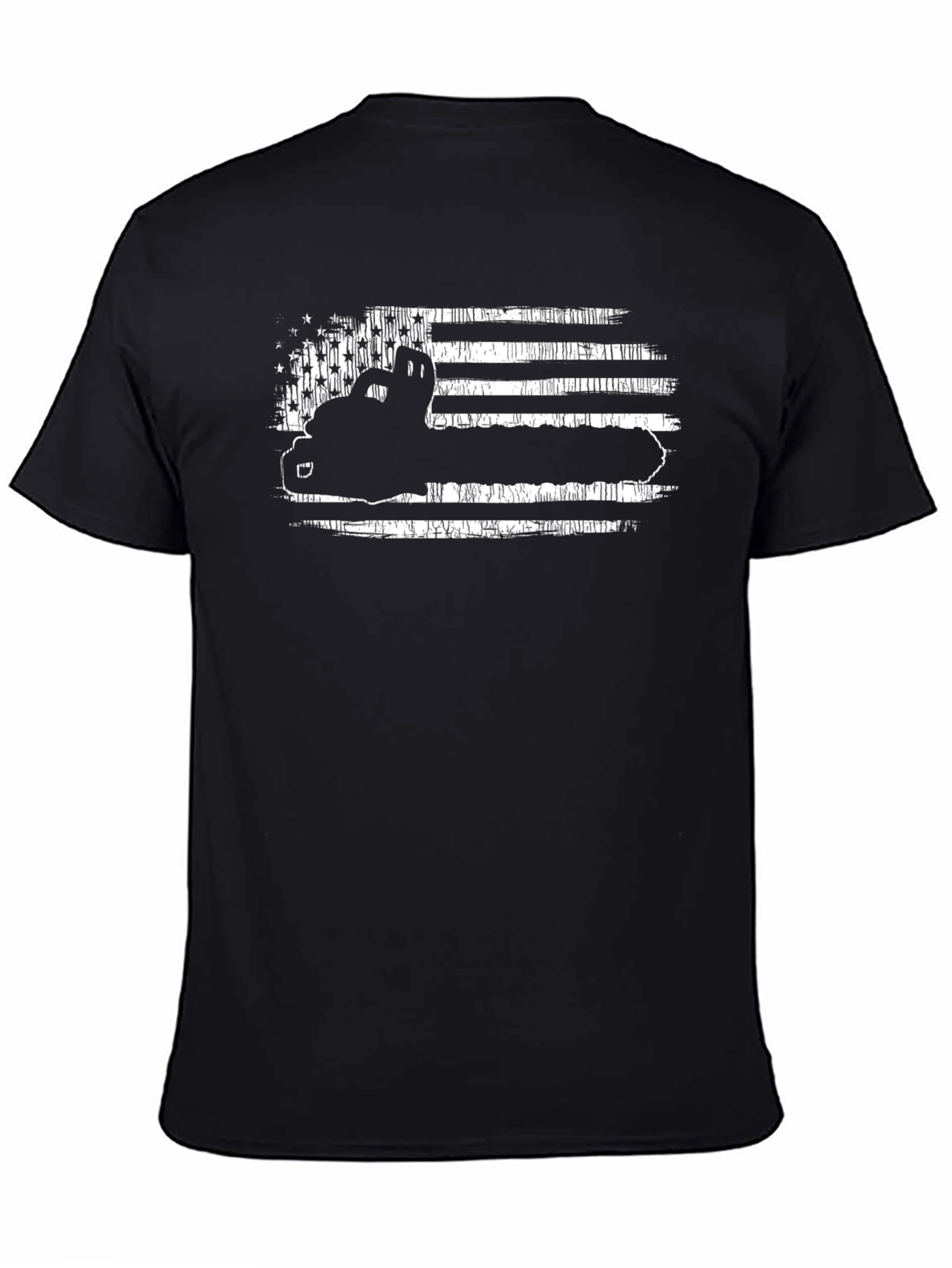 American Flag Trucker Tee - Black