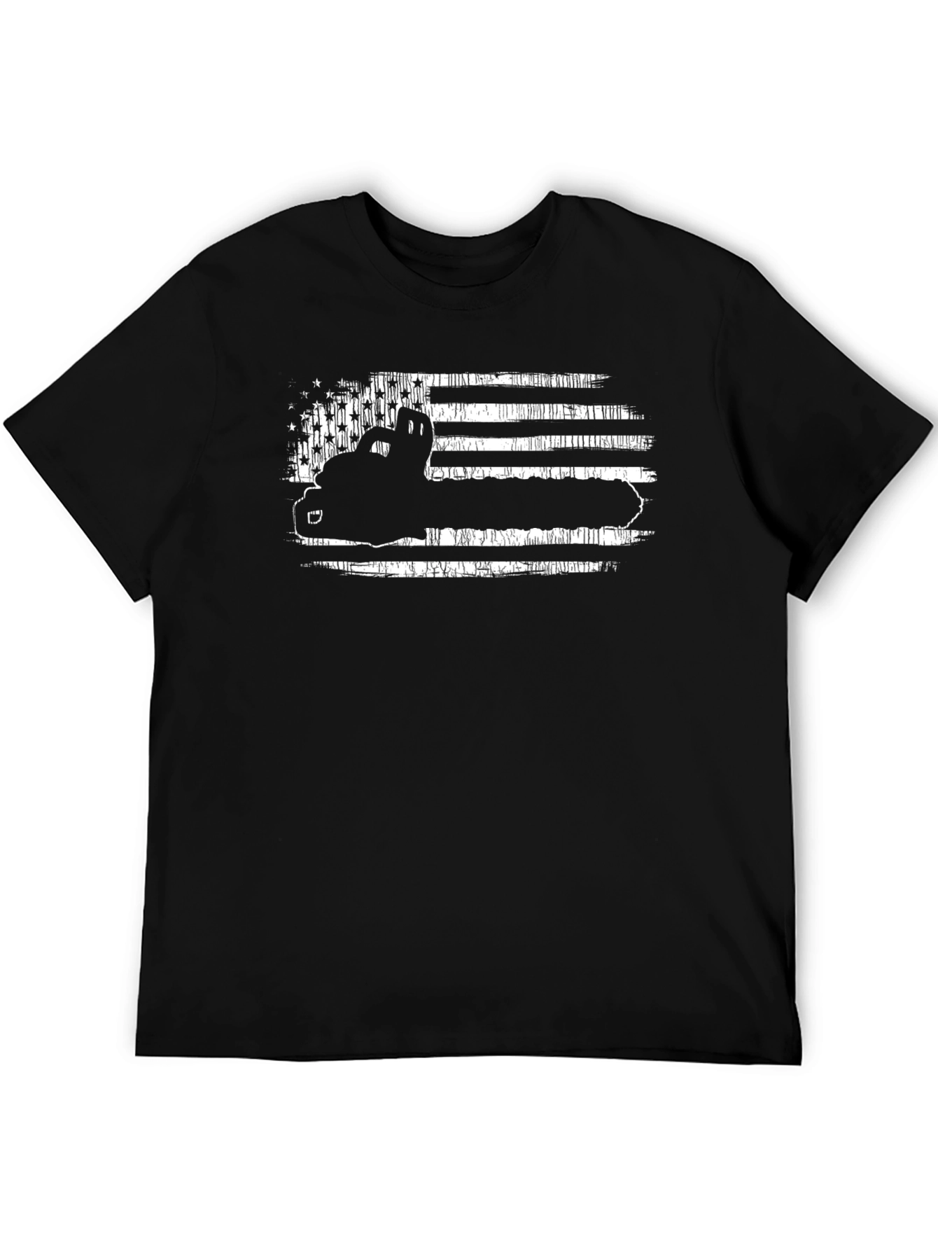 American Flag Trucker Tee - Black