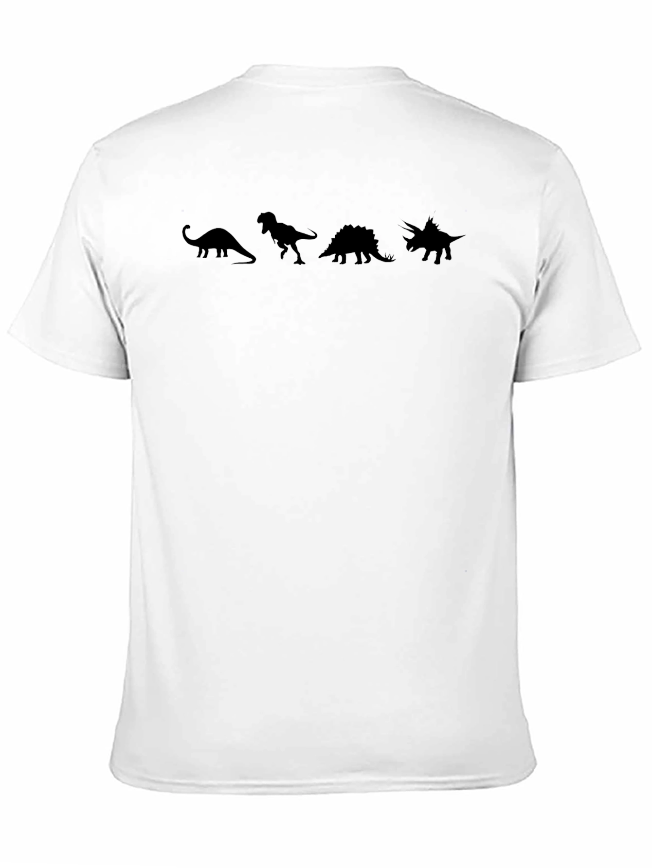 Dinosaur Silhouette Graphic Tee - Black