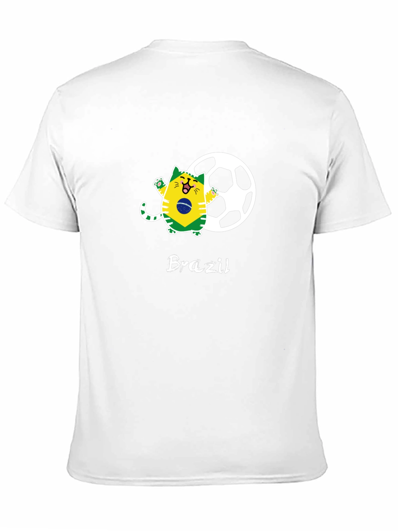 Brazil Soccer Cat Graphic Tee