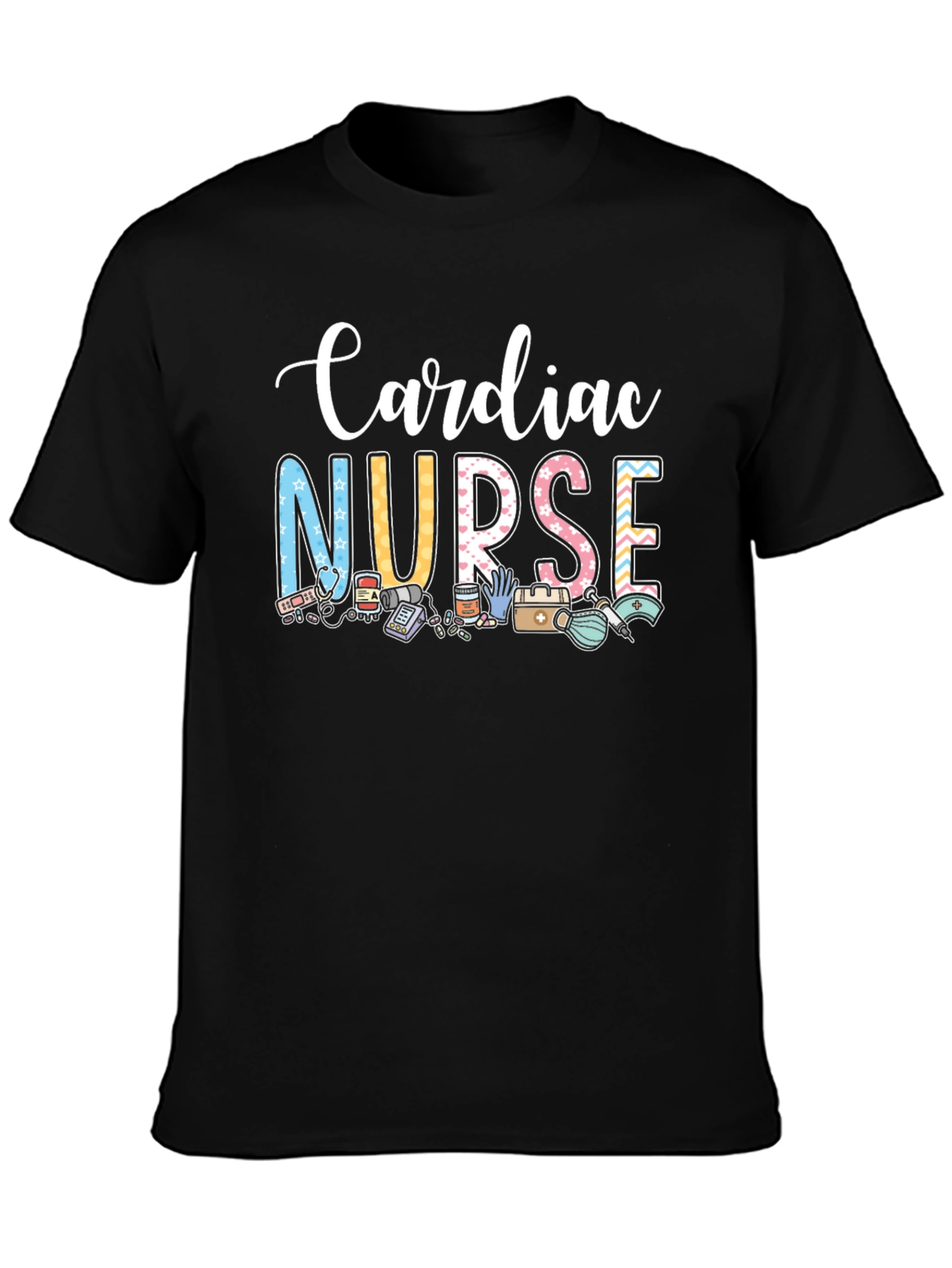 Cardiac Nurse Graphic T-Shirt - RN Medical Apparel