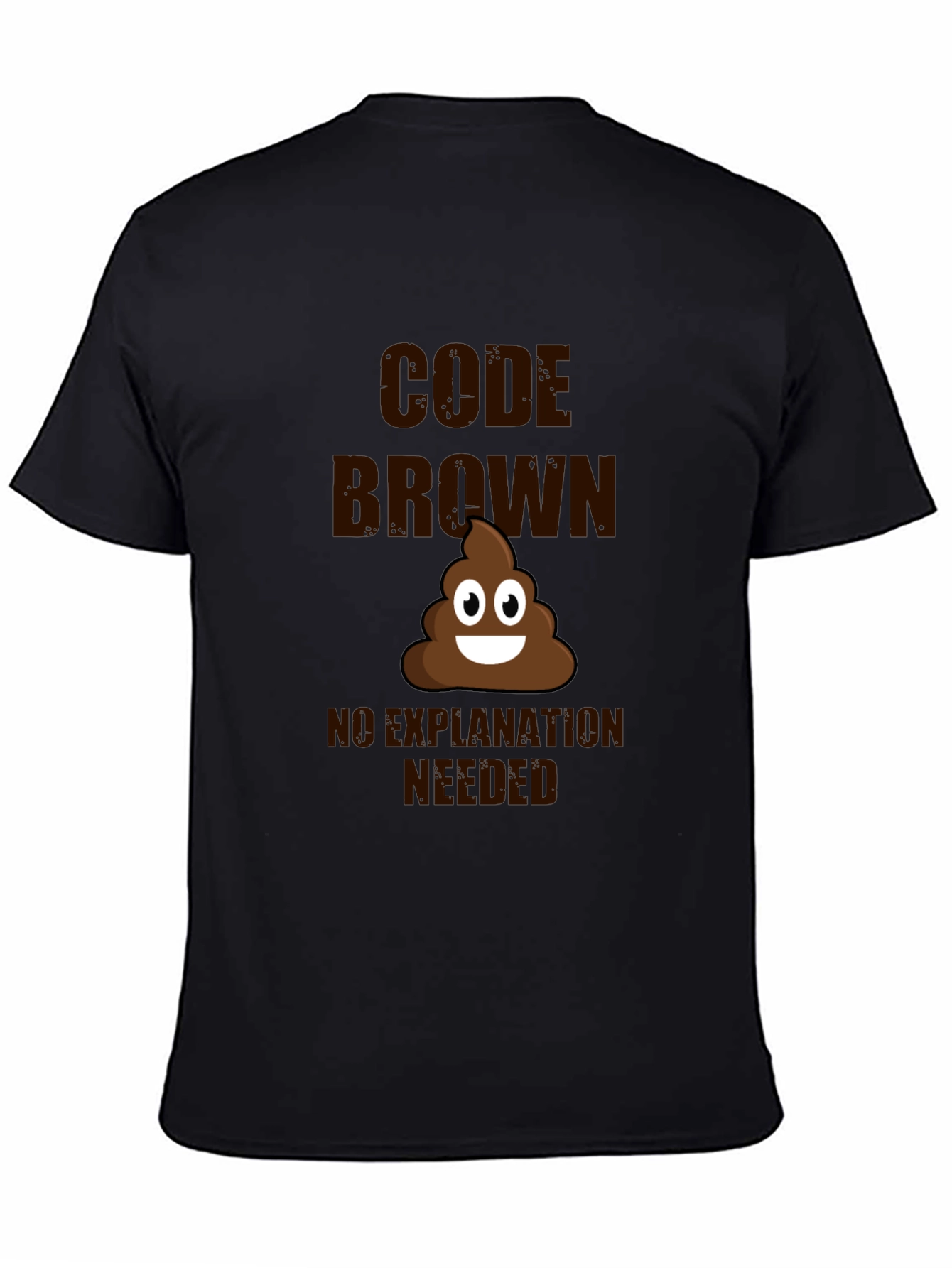 Code Brown T-Shirt - Funny Poop Emoji Tee