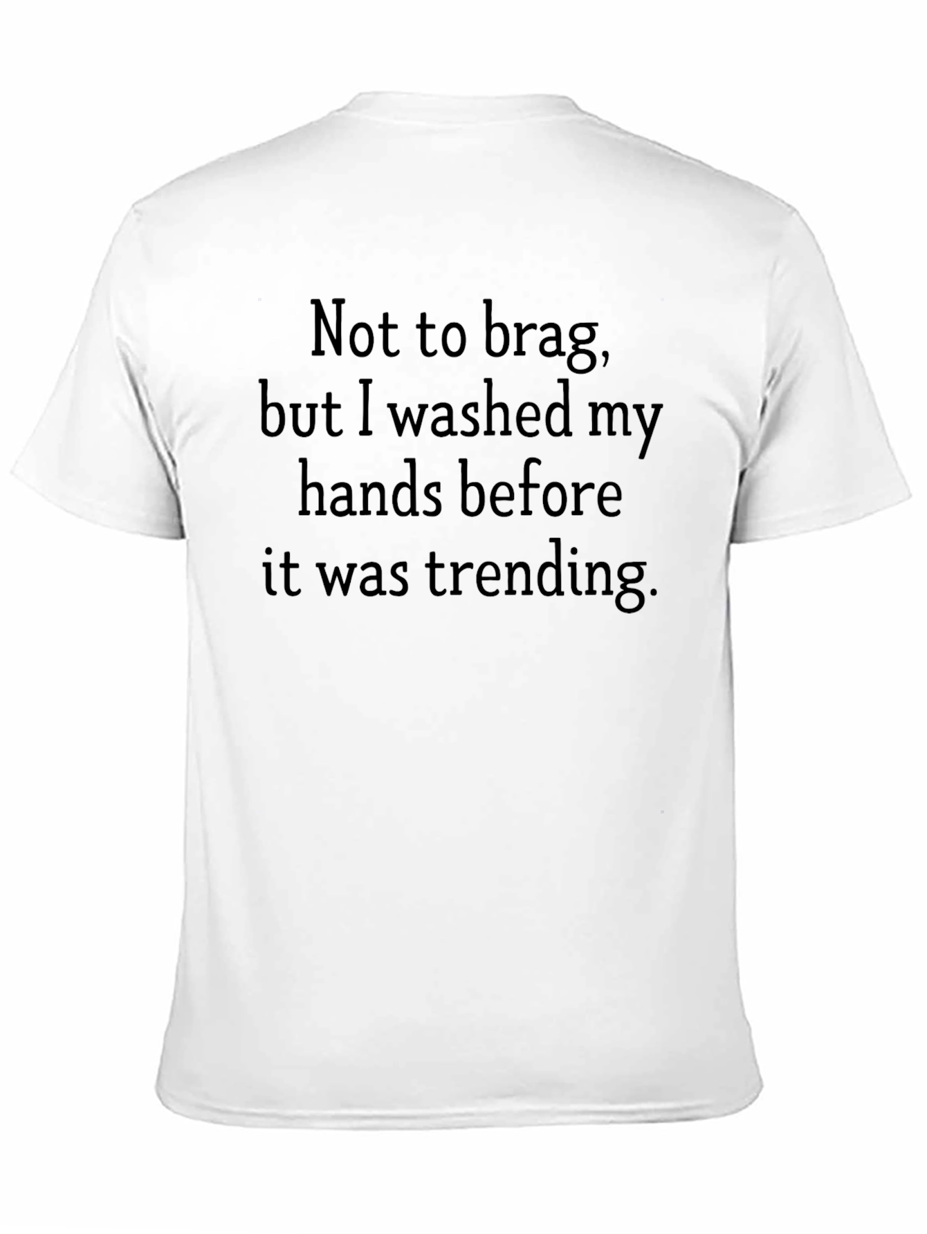 Funny Hand Washing Black T-Shirt