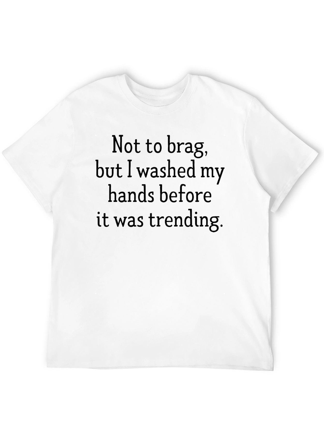 Funny Hand Washing Black T-Shirt