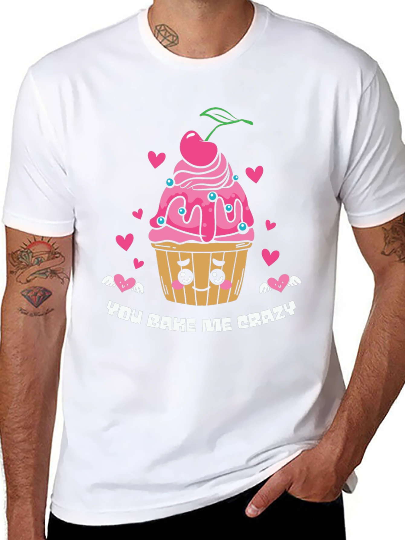 You Bake Me Crazy Graphic Tee - Black
