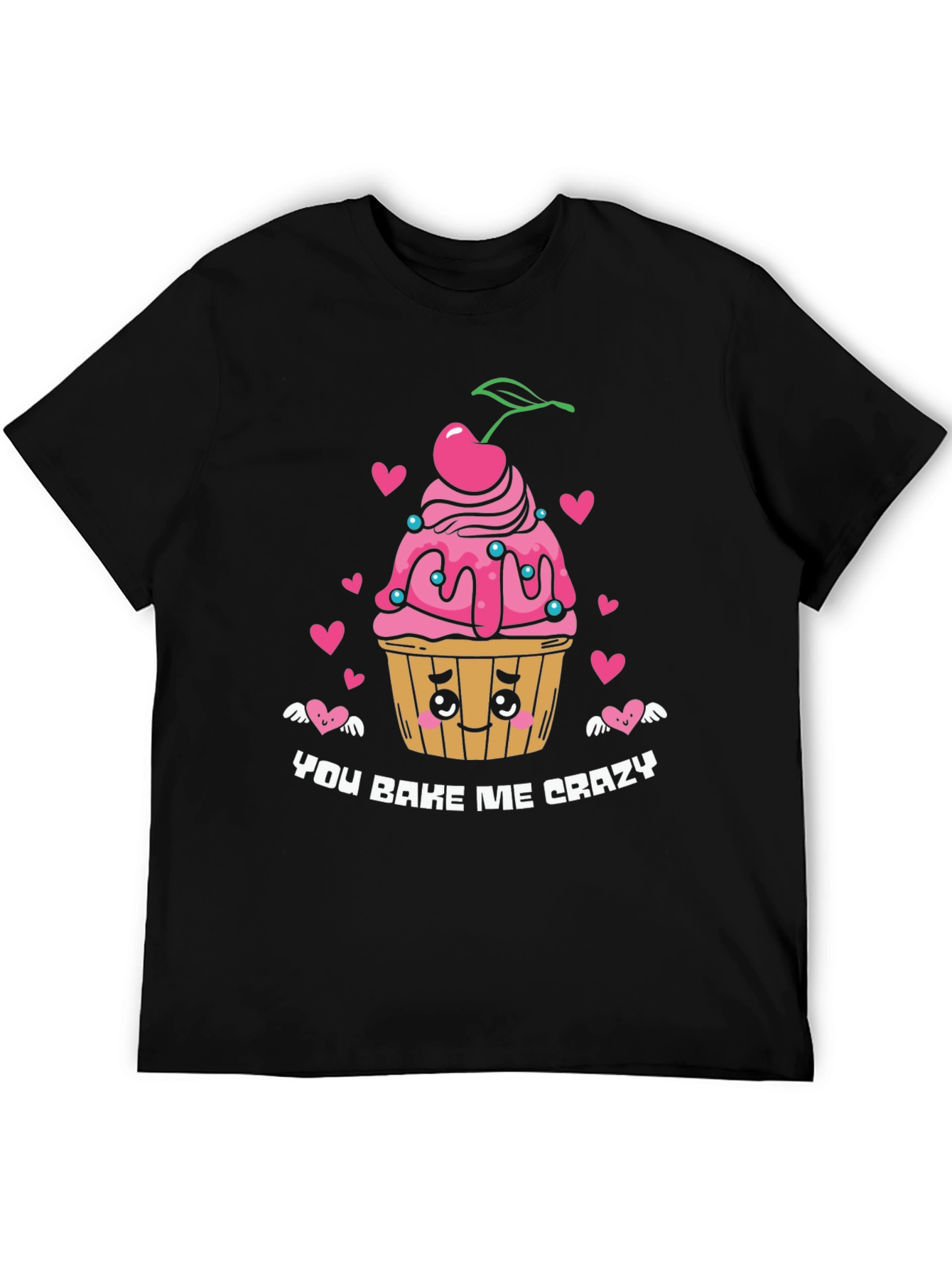 You Bake Me Crazy Graphic Tee - Black