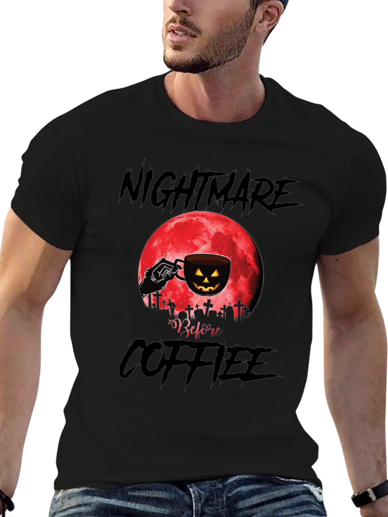 Nightmare Before Coffee Halloween T-Shirt