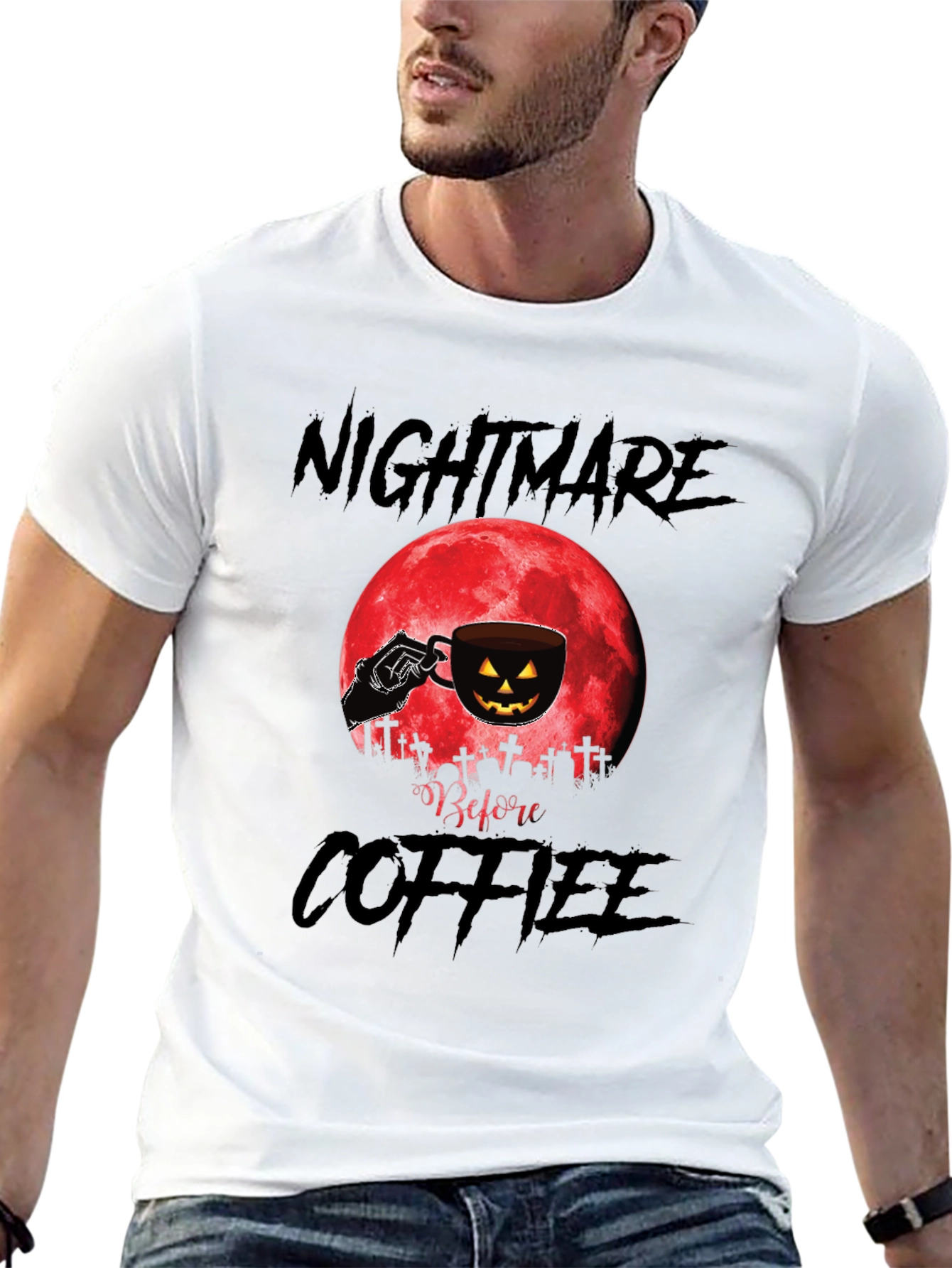 Nightmare Before Coffee Halloween T-Shirt