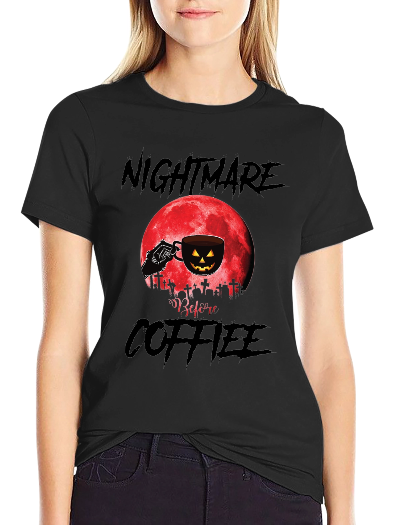 Nightmare Before Coffee Halloween T-Shirt