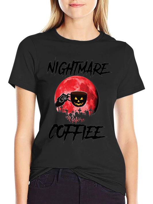 Nightmare Before Coffee Halloween T-Shirt